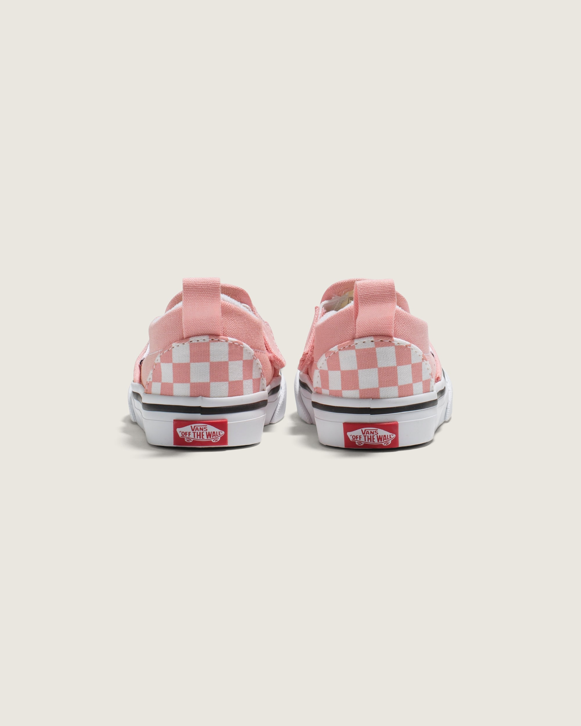 Toddler Classic SlipOn V Checkerboard Shoe VANS Powder Pink  True White ALT3