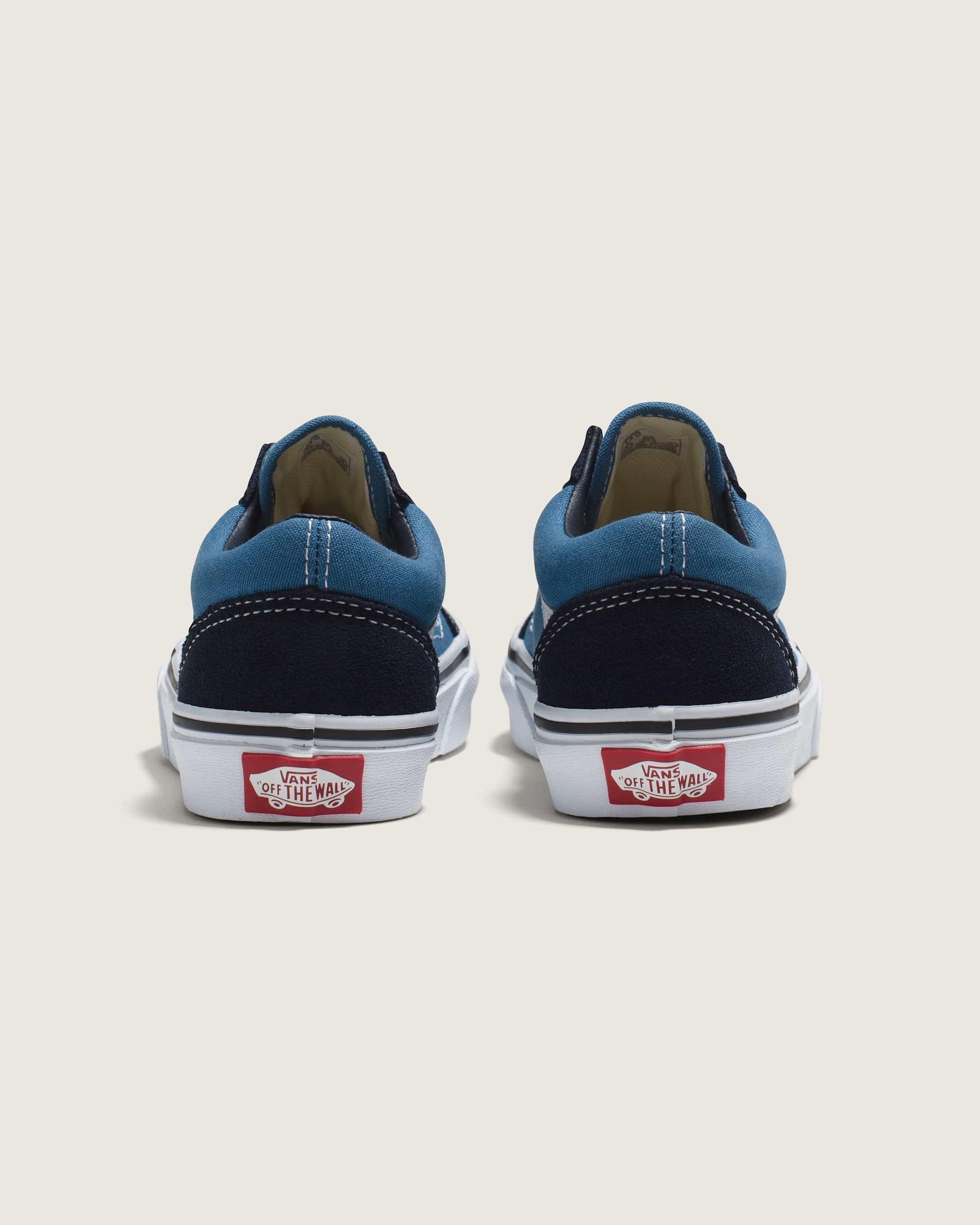 Little Kids Old Skool Shoe VANS Navy Blue  True White ALT3