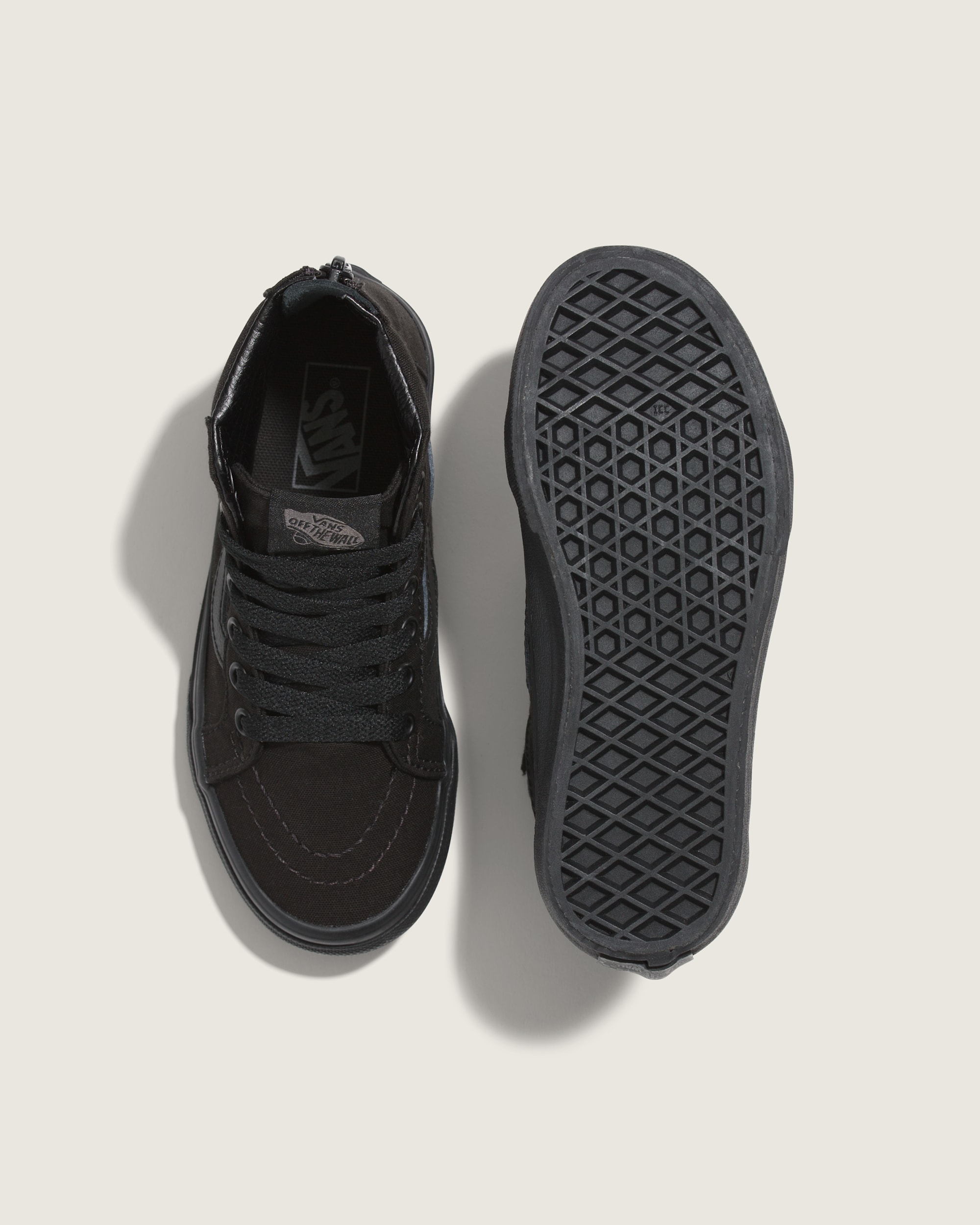 Little Kids Sk8Hi Zip Shoe VANS Checkerboard Black  Black ALT2