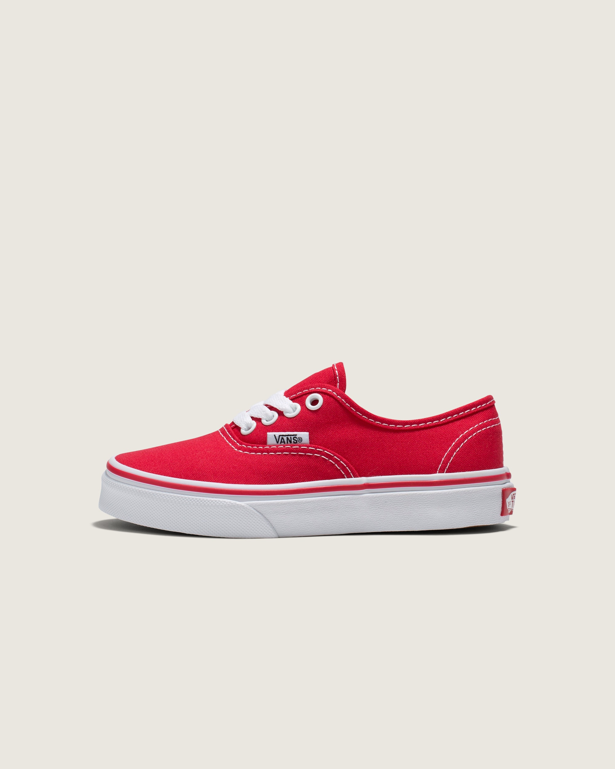 Little Kids Authentic Shoe VANS Red  True White HERO
