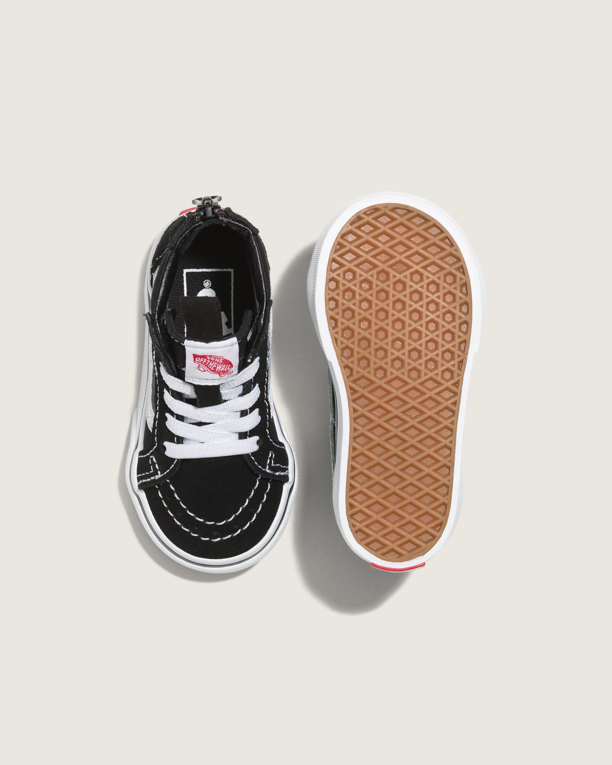 Toddler Sk8Hi Zip Shoe VANS Black  White ALT2
