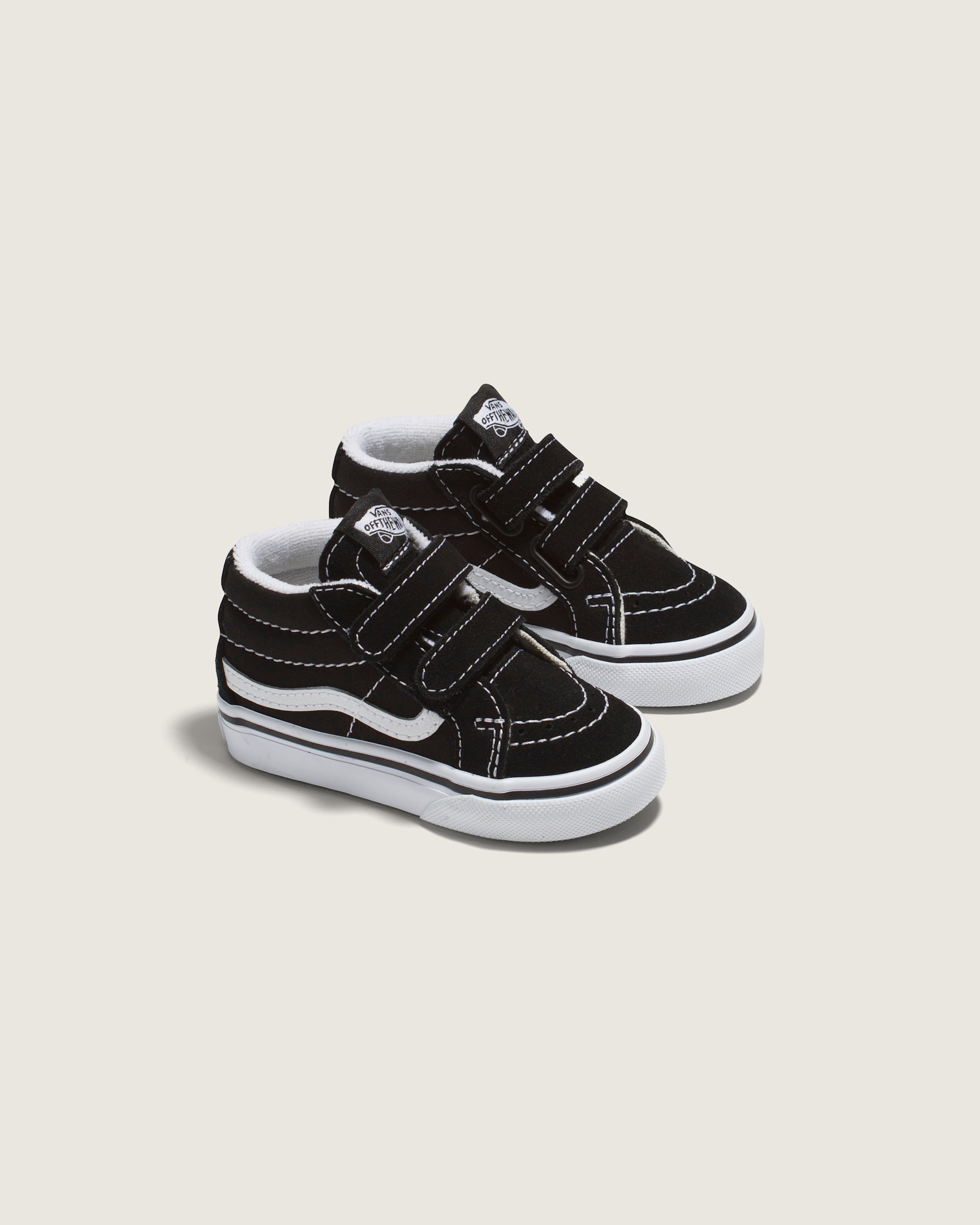 Toddler Sk8Mid V Shoe VANS Black  True White ALT1