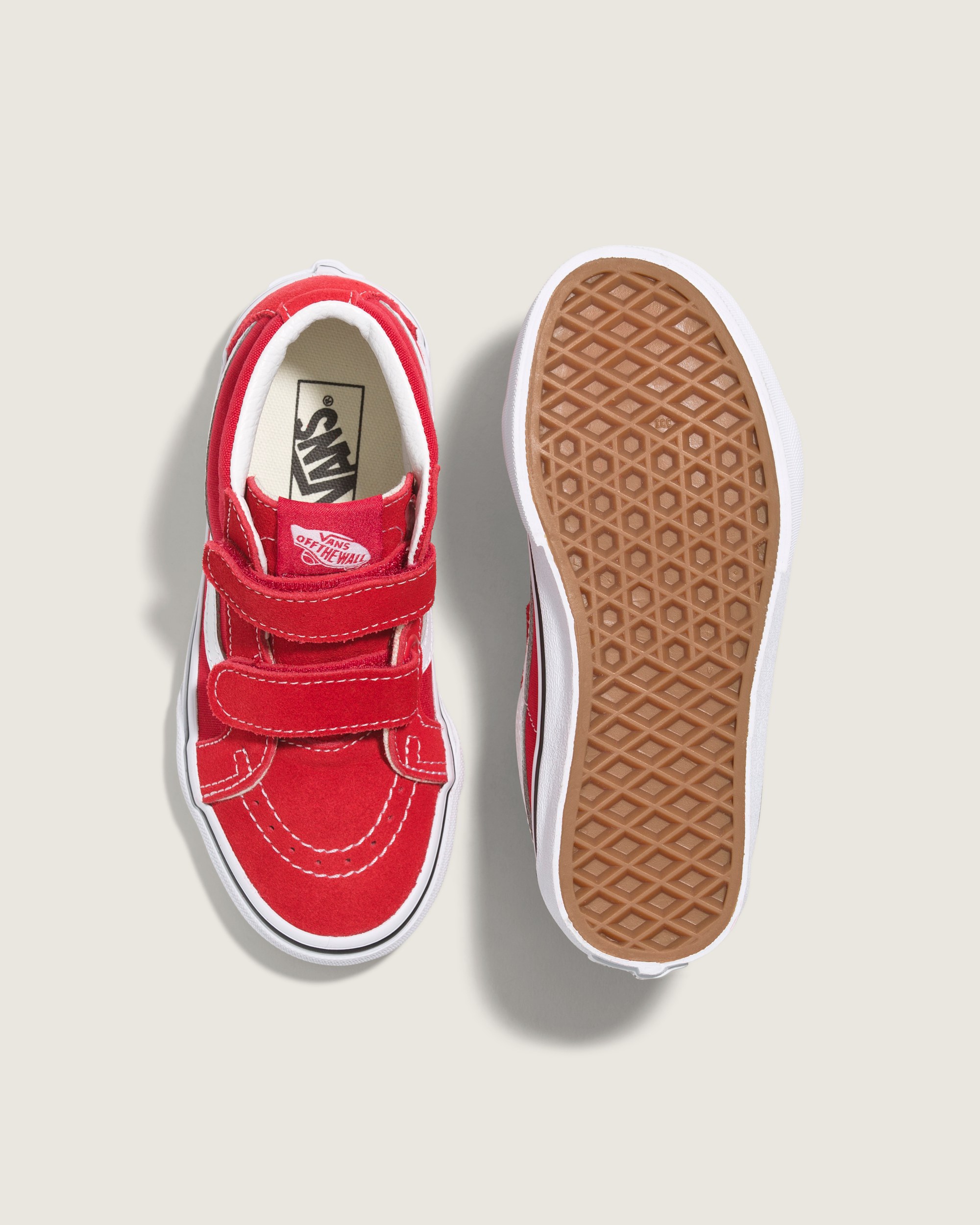 Little Kids Sk8Mid Reissue V Shoe VANS Red  True White ALT2
