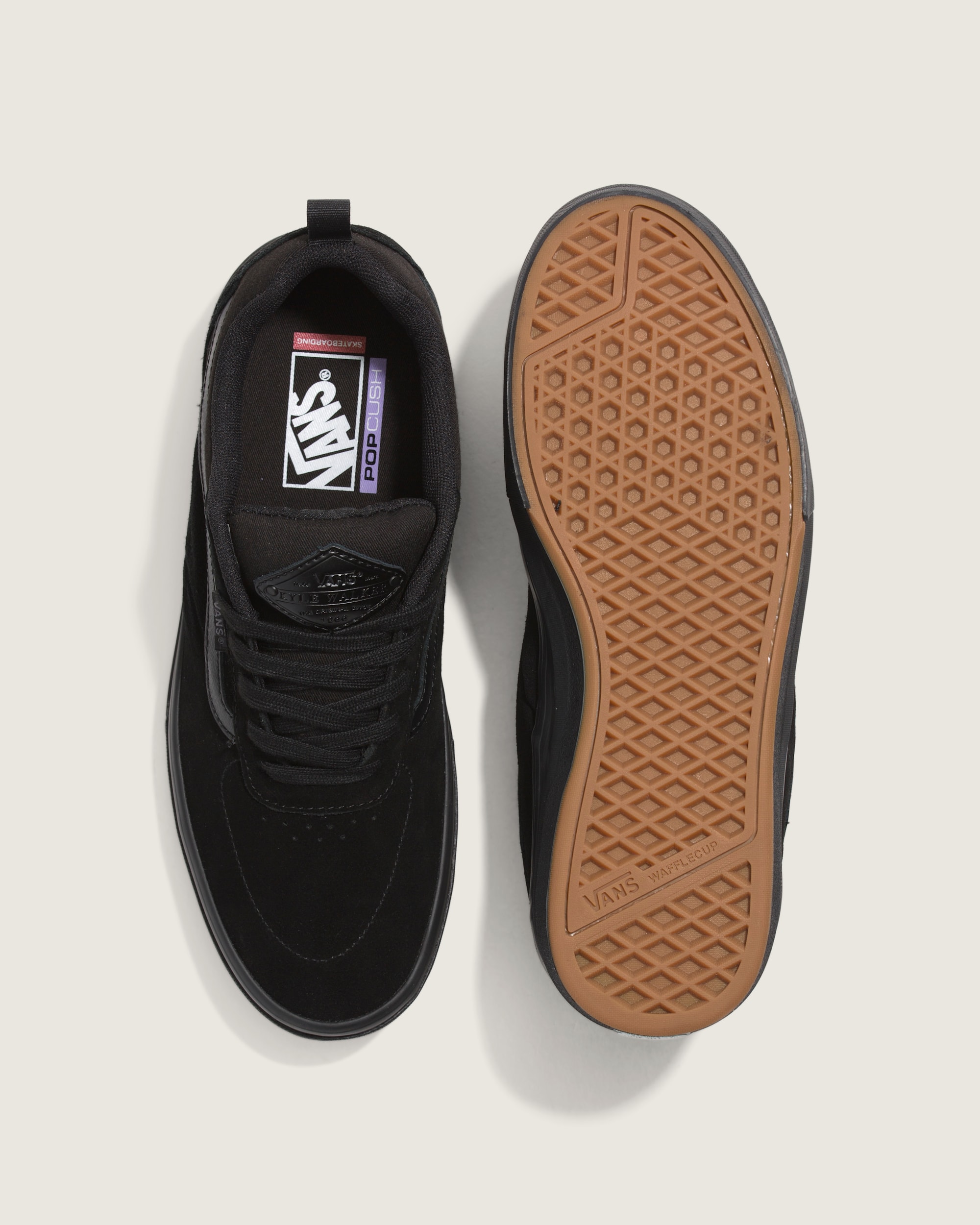 Skate Kyle Walker Wafflecup Shoe VANS Blackout ALT2