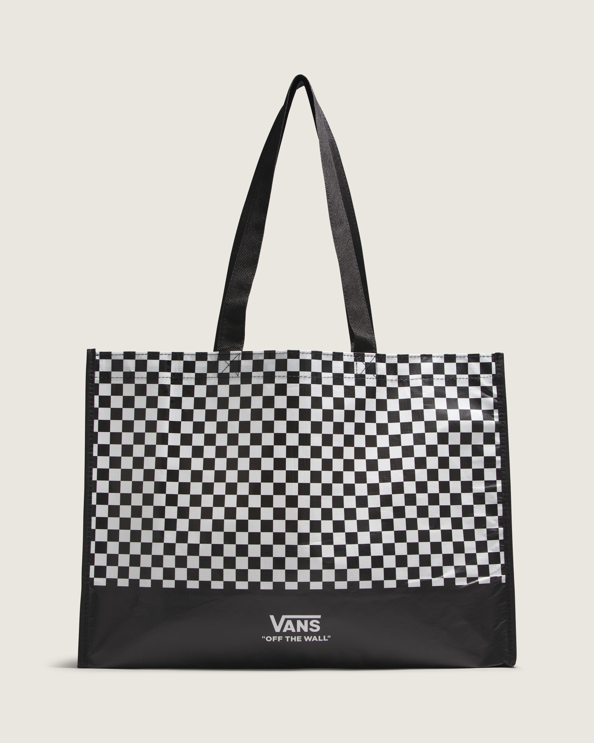 Checkerboard Reusable Tote Bag VANS Checkerboard Black ALT1