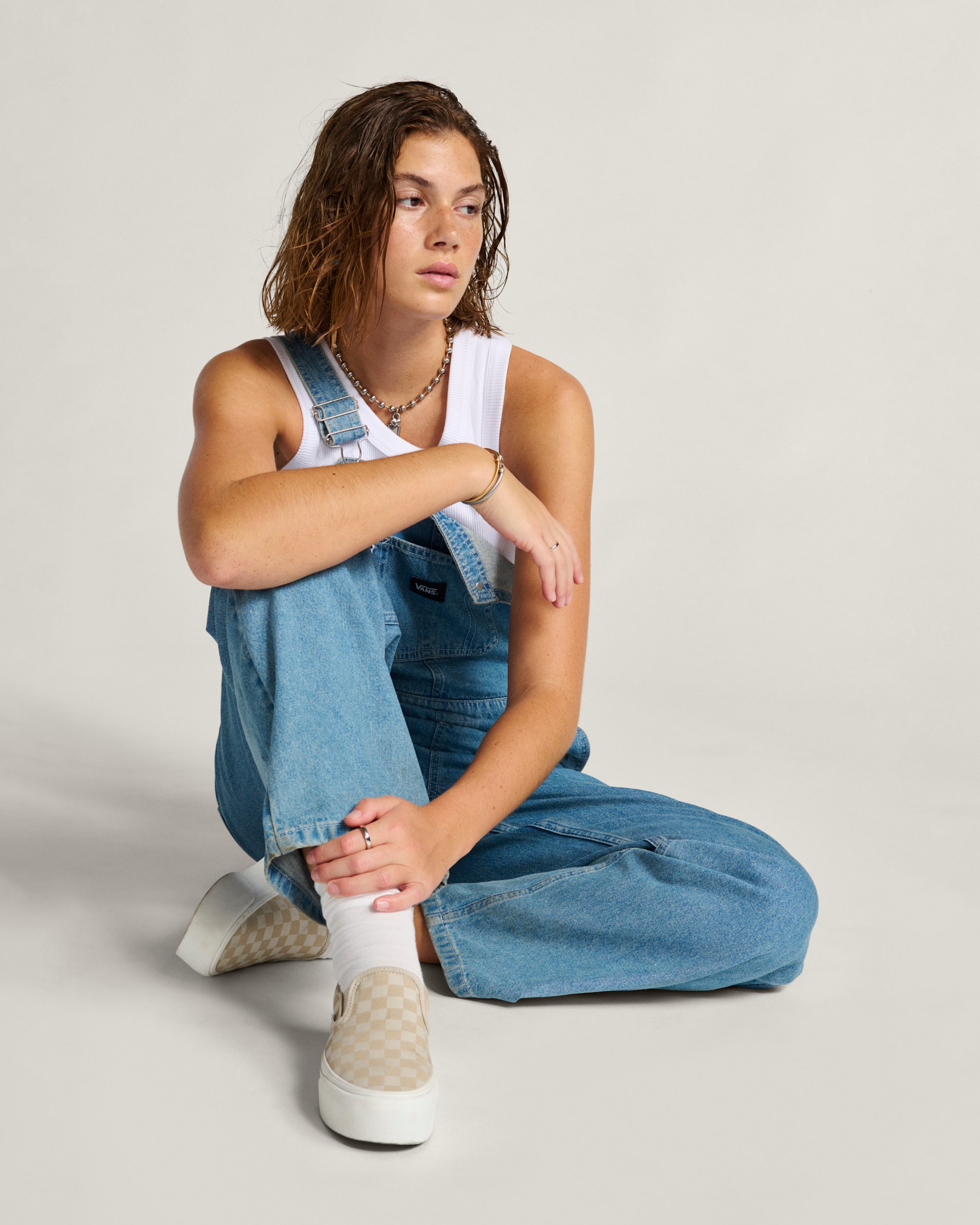 Classic SlipOn Platform Checkerboard Shoe VANS Checkerboard Mushroom Brown  Marshmallow White ALT5