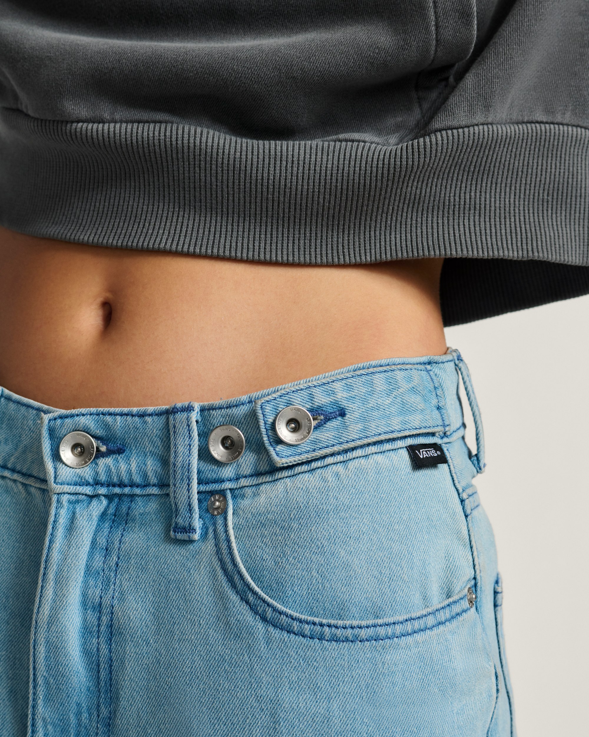 Cinched Check5 Baggy Pants VANS Light Stonewash Blue ALT5