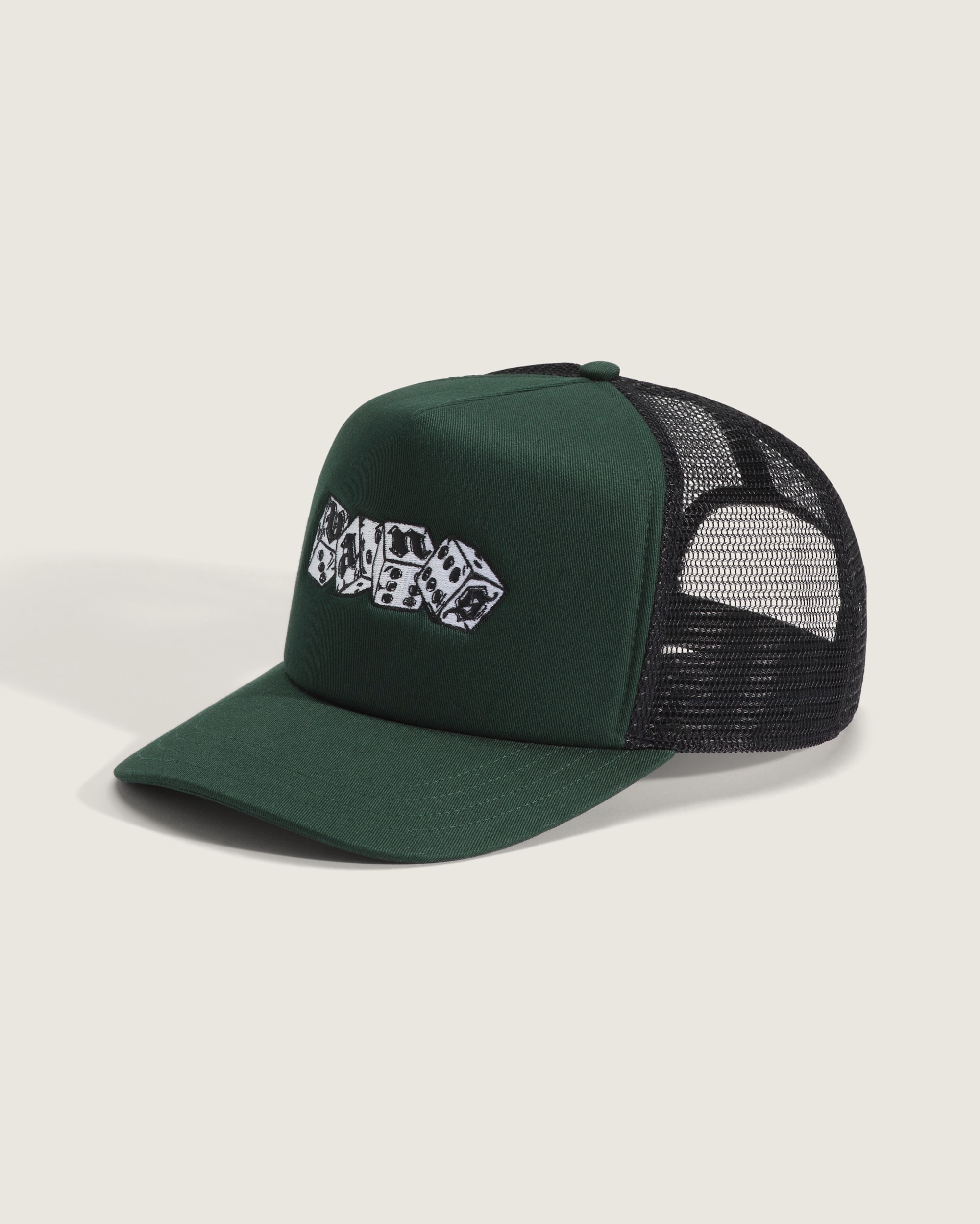 Diced Logo Trucker Hat VANS Dried Kelp Green HERO