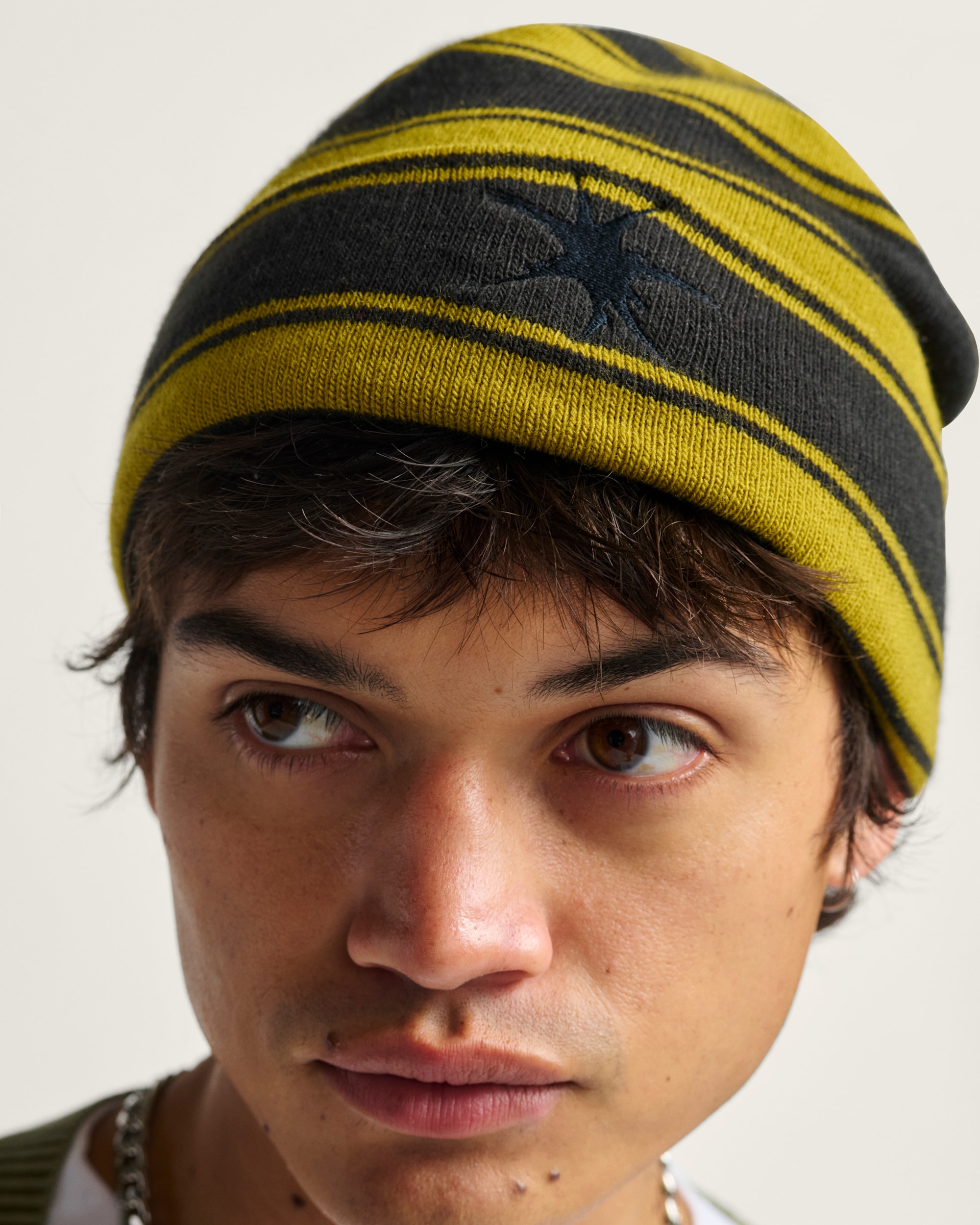 Skate Blurry Stripe Beanie VANS Black ALT2