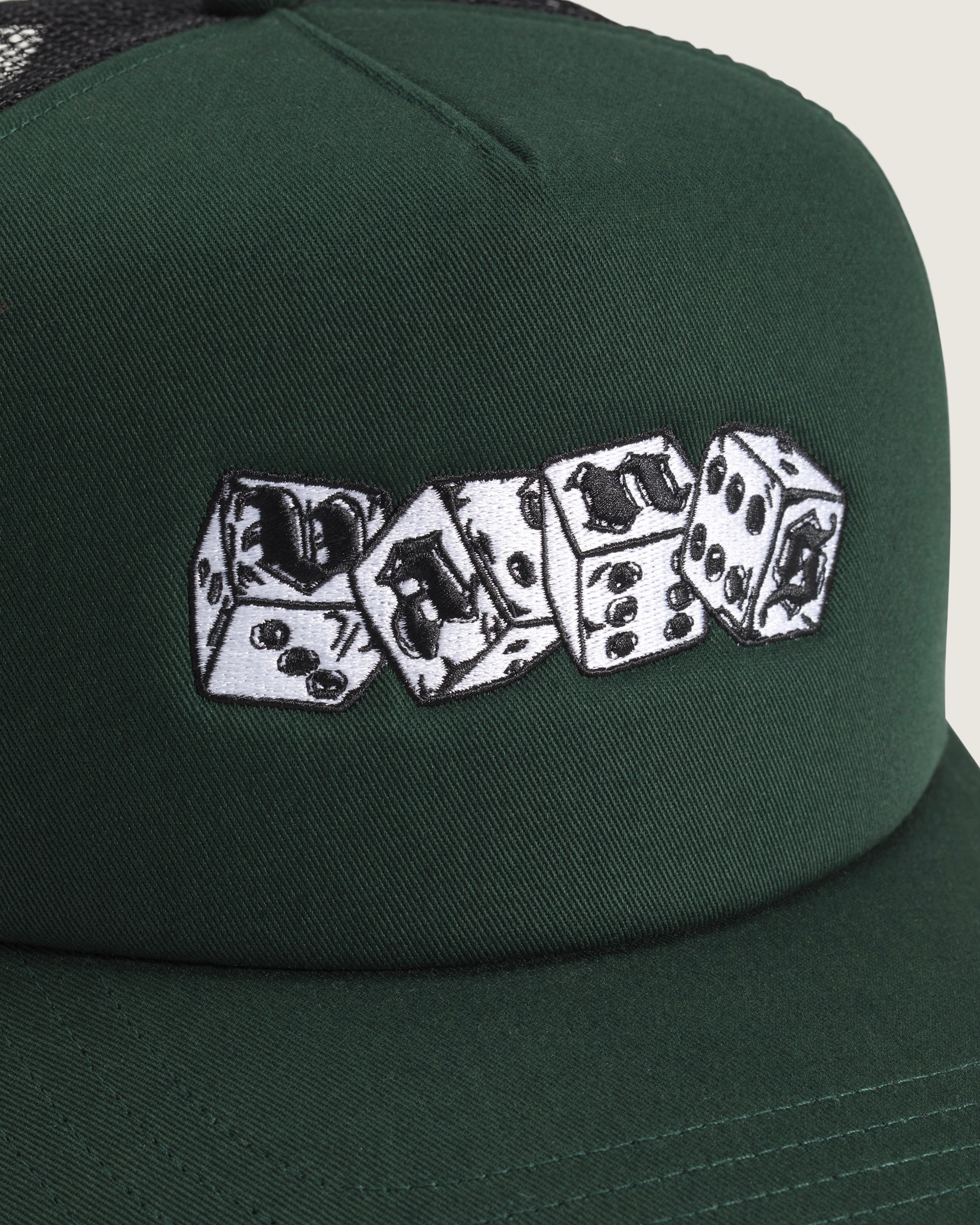 Diced Logo Trucker Hat VANS Dried Kelp Green ALT1