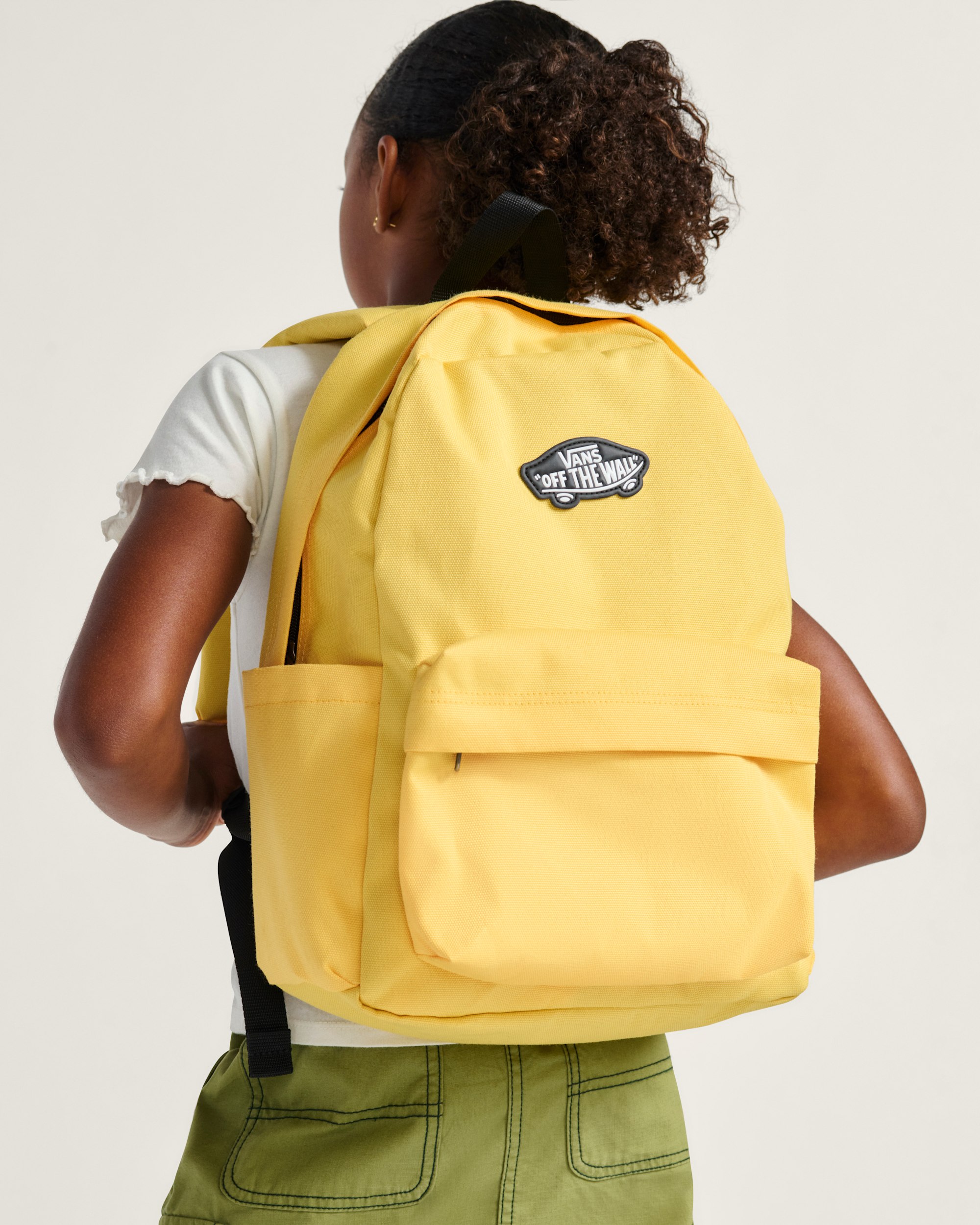 Kids Old Skool Grom Backpack VANS Banana Cream Yellow ALT7