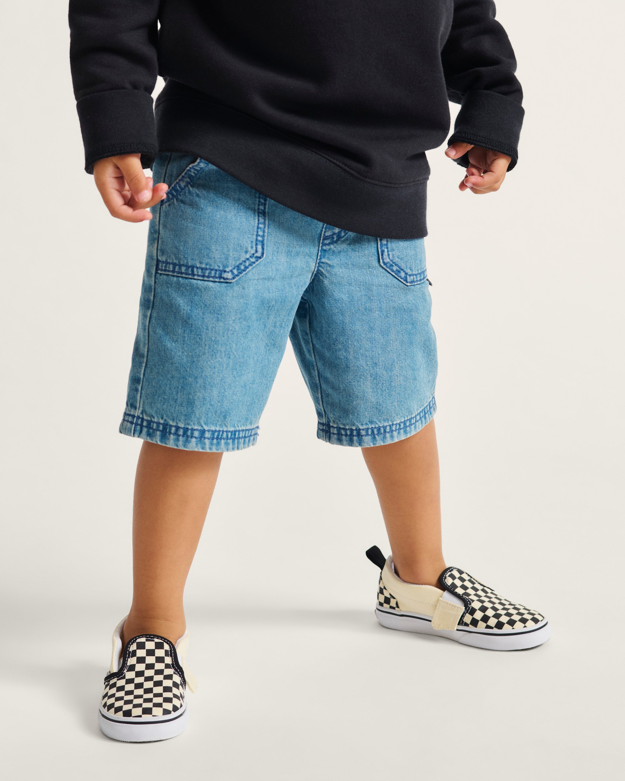 Toddler Classic SlipOn V Checkerboard Shoe VANS Checkerboard Black  White ALT1