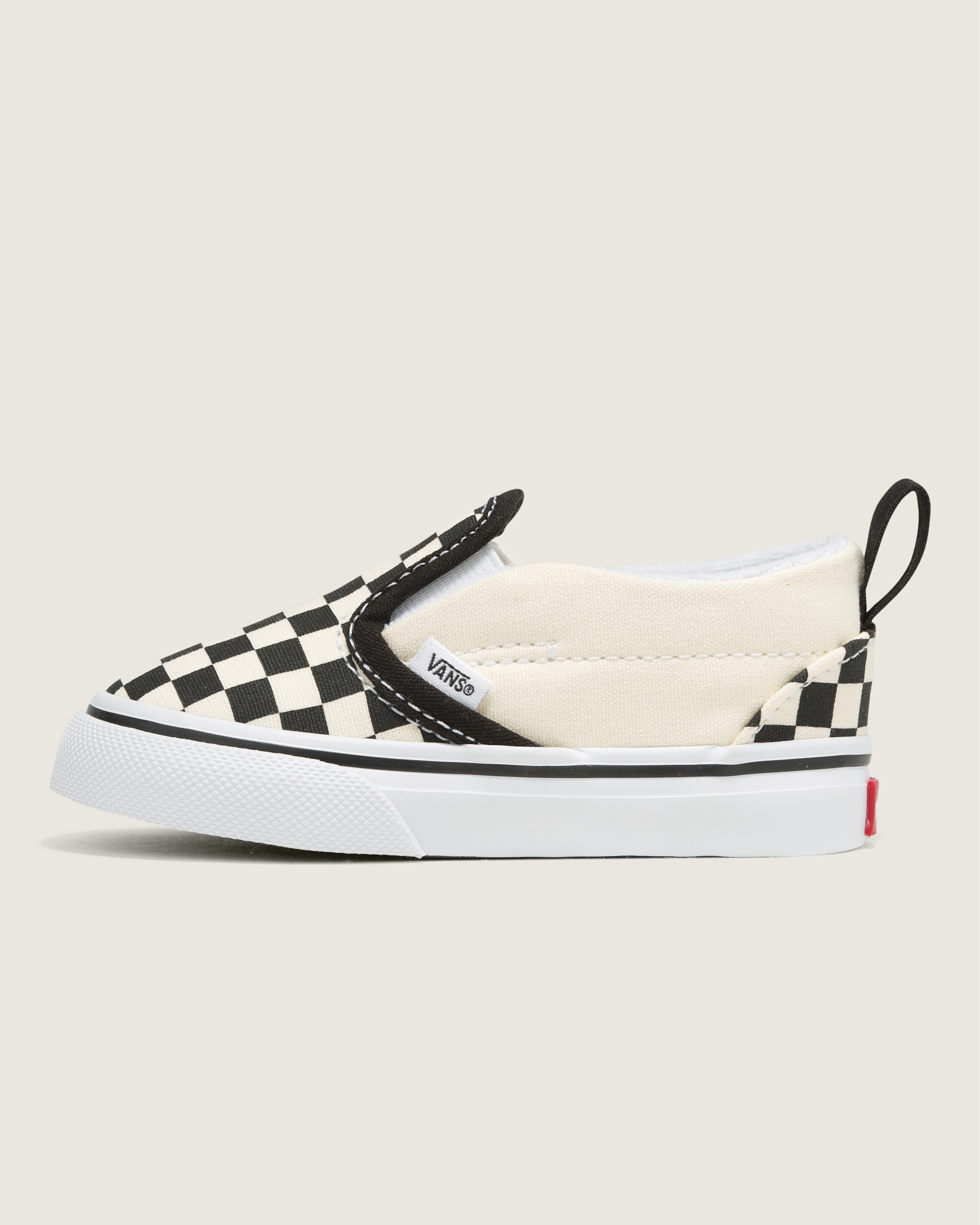 Toddler Classic SlipOn V Checkerboard Shoe VANS Checkerboard Black  White HERO