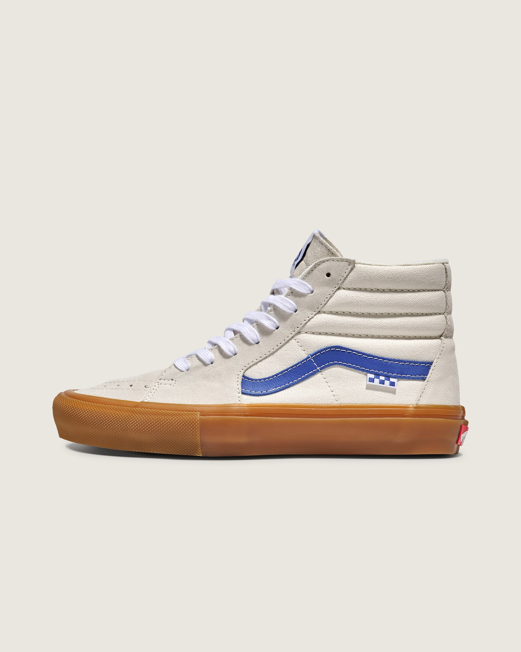 Skate Sk8Hi Shoe VANS White  Blue  Gum HERO