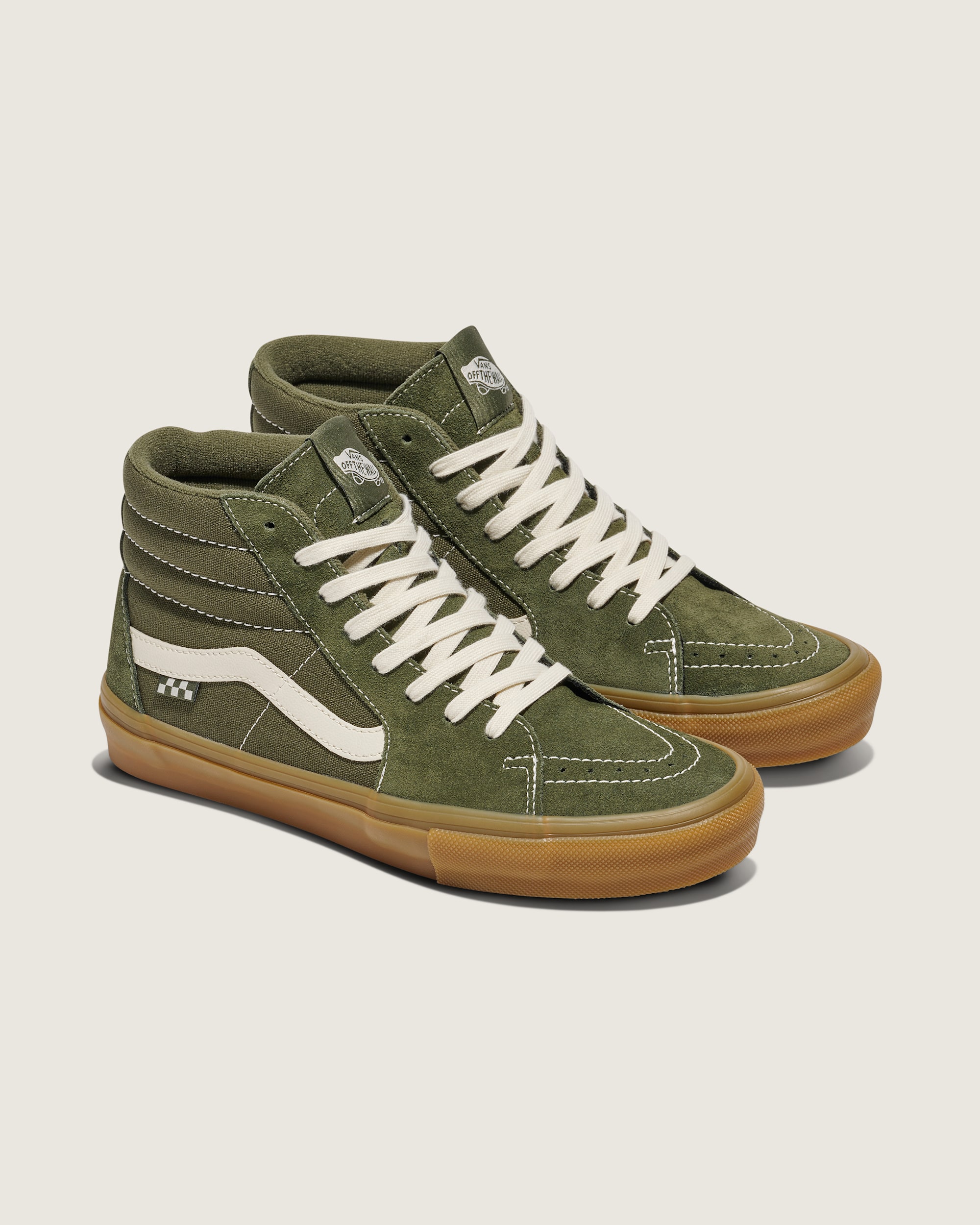 Skate Sk8Hi Shoe VANS Grape Leaf Green  Gum ALT1