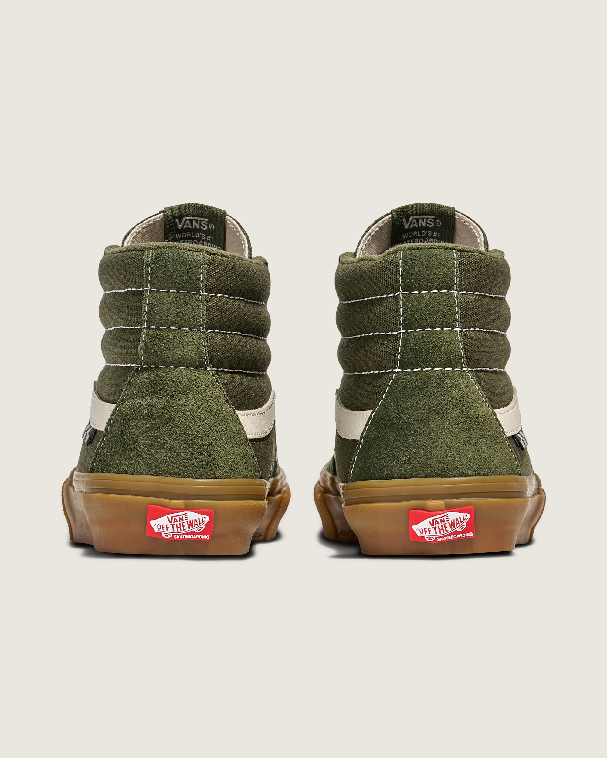 Skate Sk8Hi Shoe VANS Grape Leaf Green  Gum ALT3