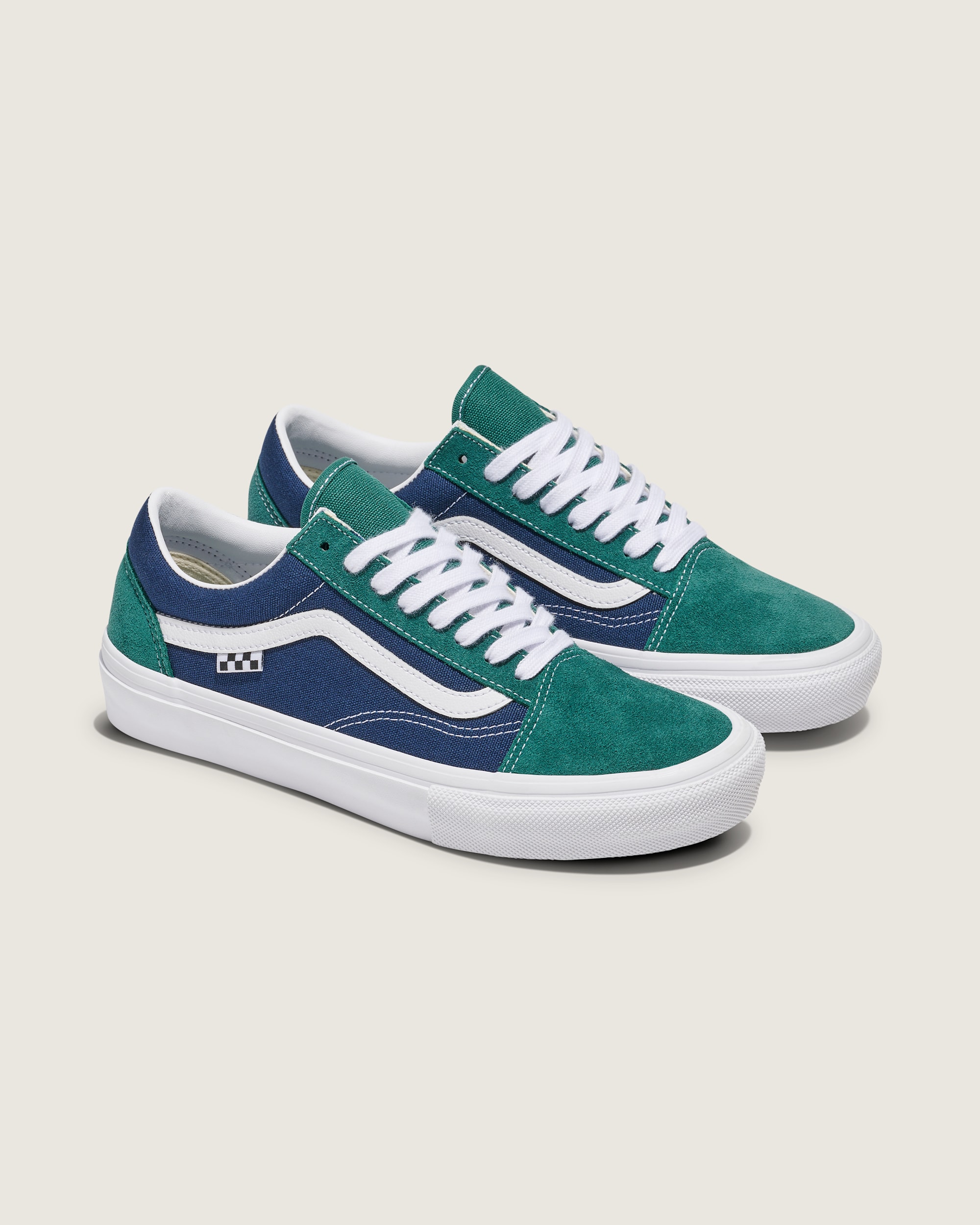 Skate Old Skool Shoe VANS Blue  Green ALT1