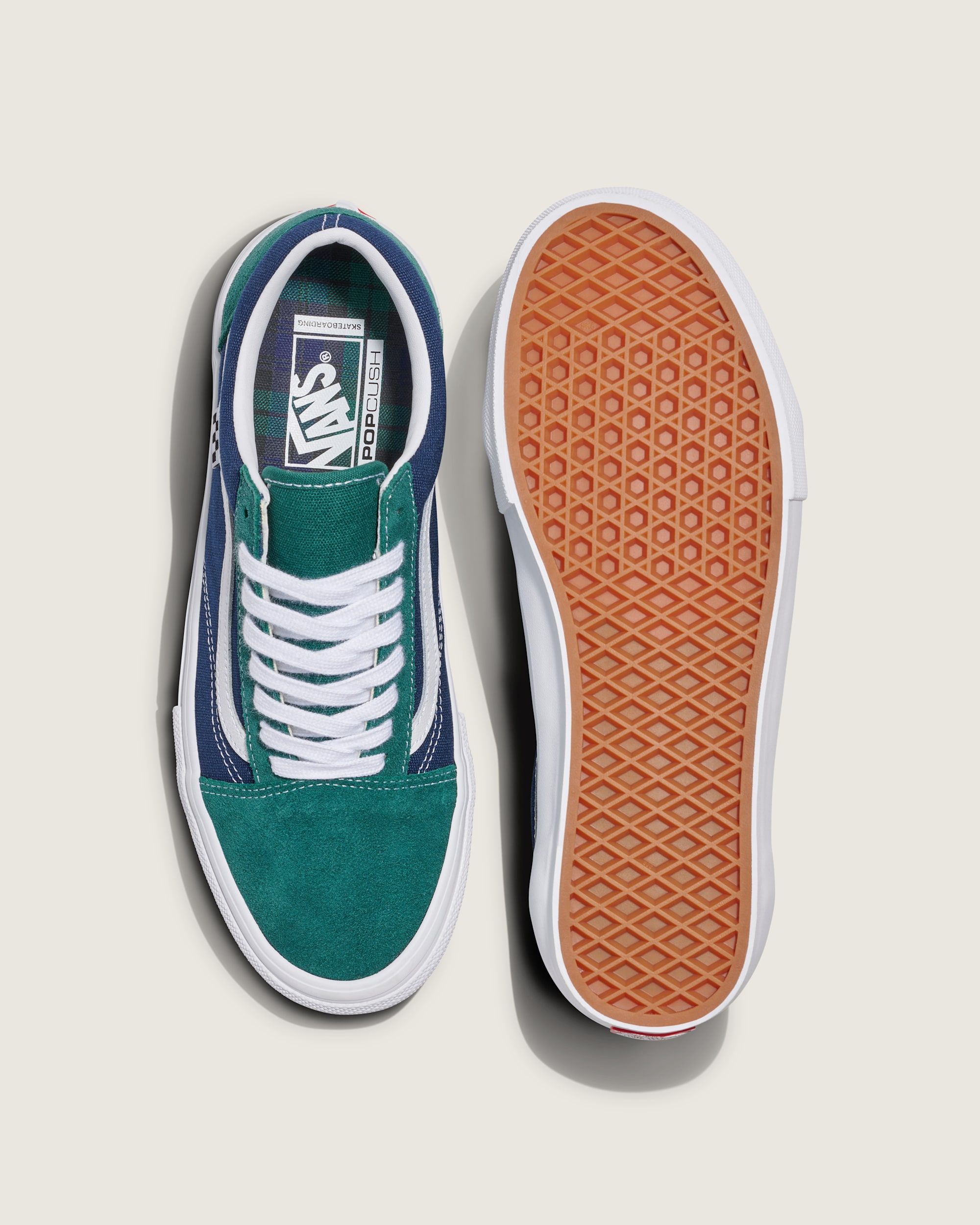 Skate Old Skool Shoe VANS Blue  Green ALT2