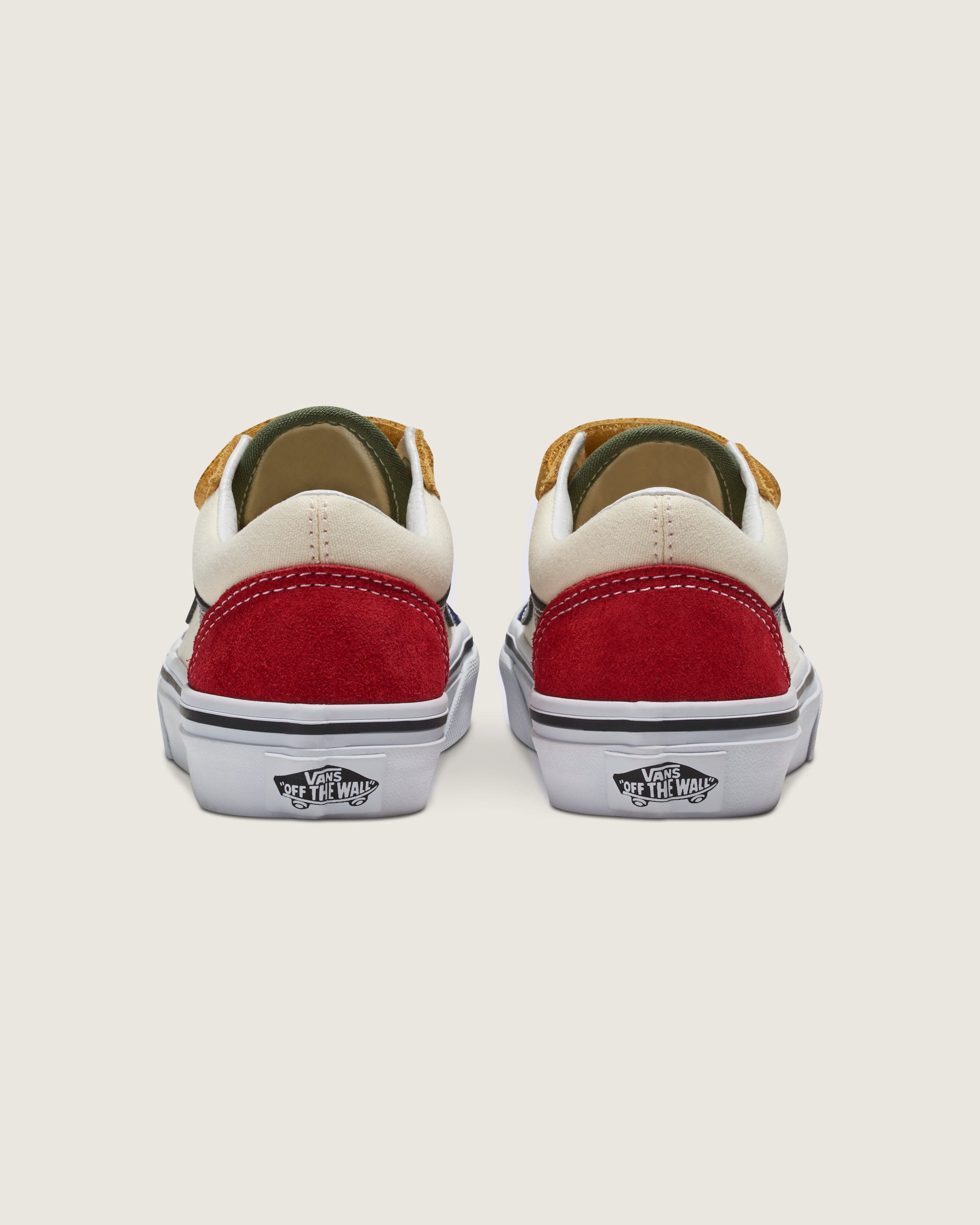 Little Kids Old Skool V Shoe in Red / Blue | Vans