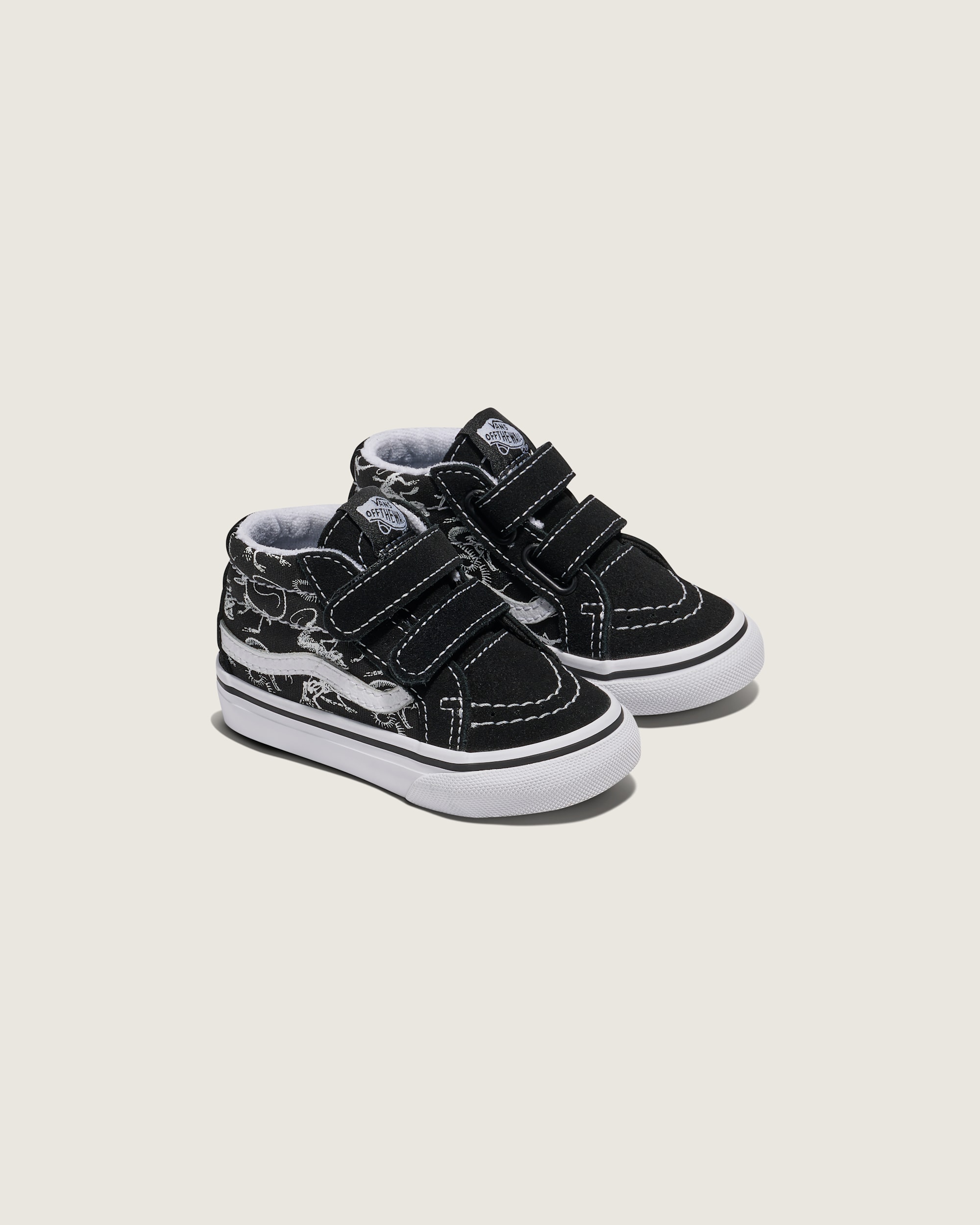 Toddler Sk8Mid Reissue V Skeletons Shoe VANS Black ALT1