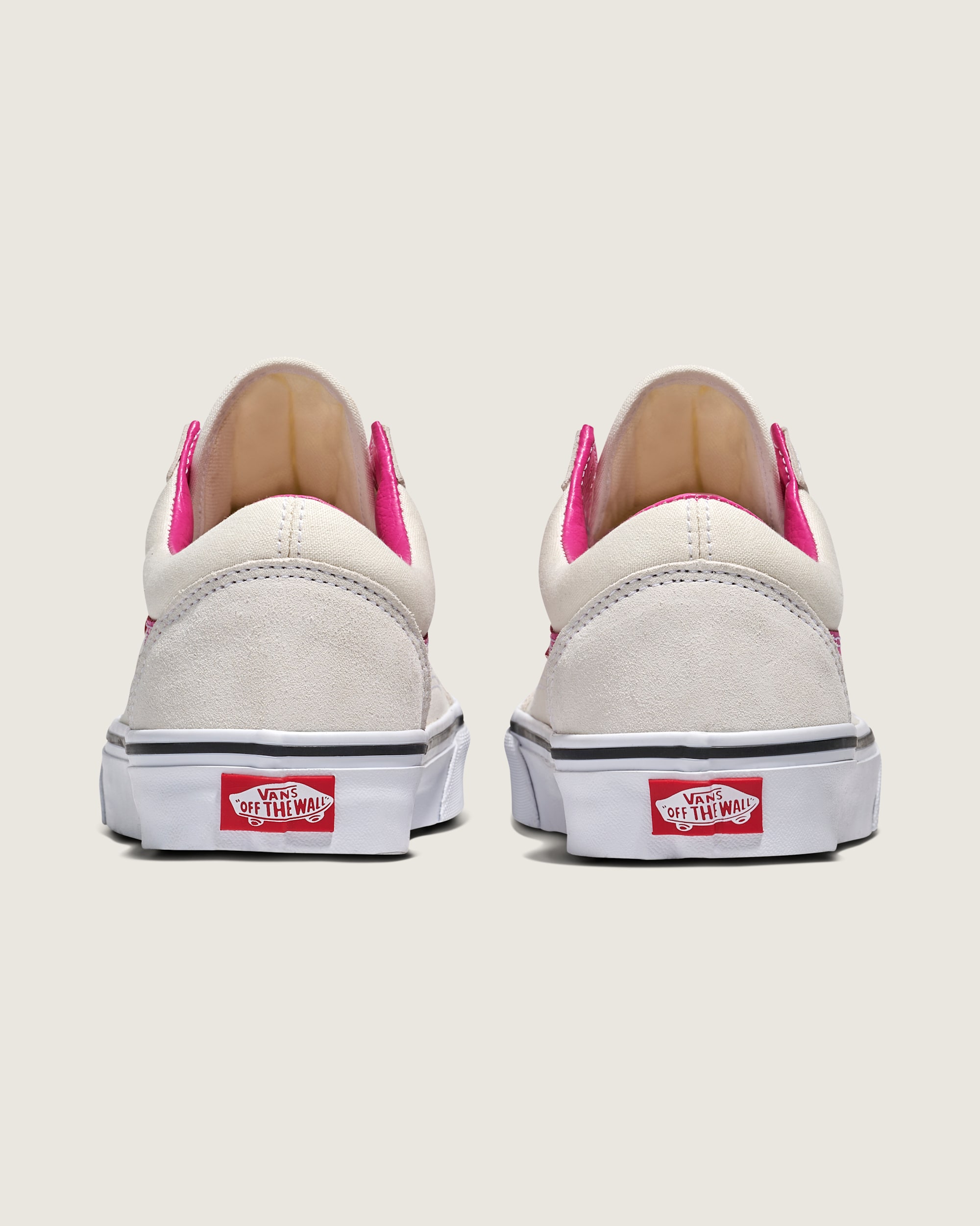 Old Skool Shoe VANS Cream Beige  Pink ALT3