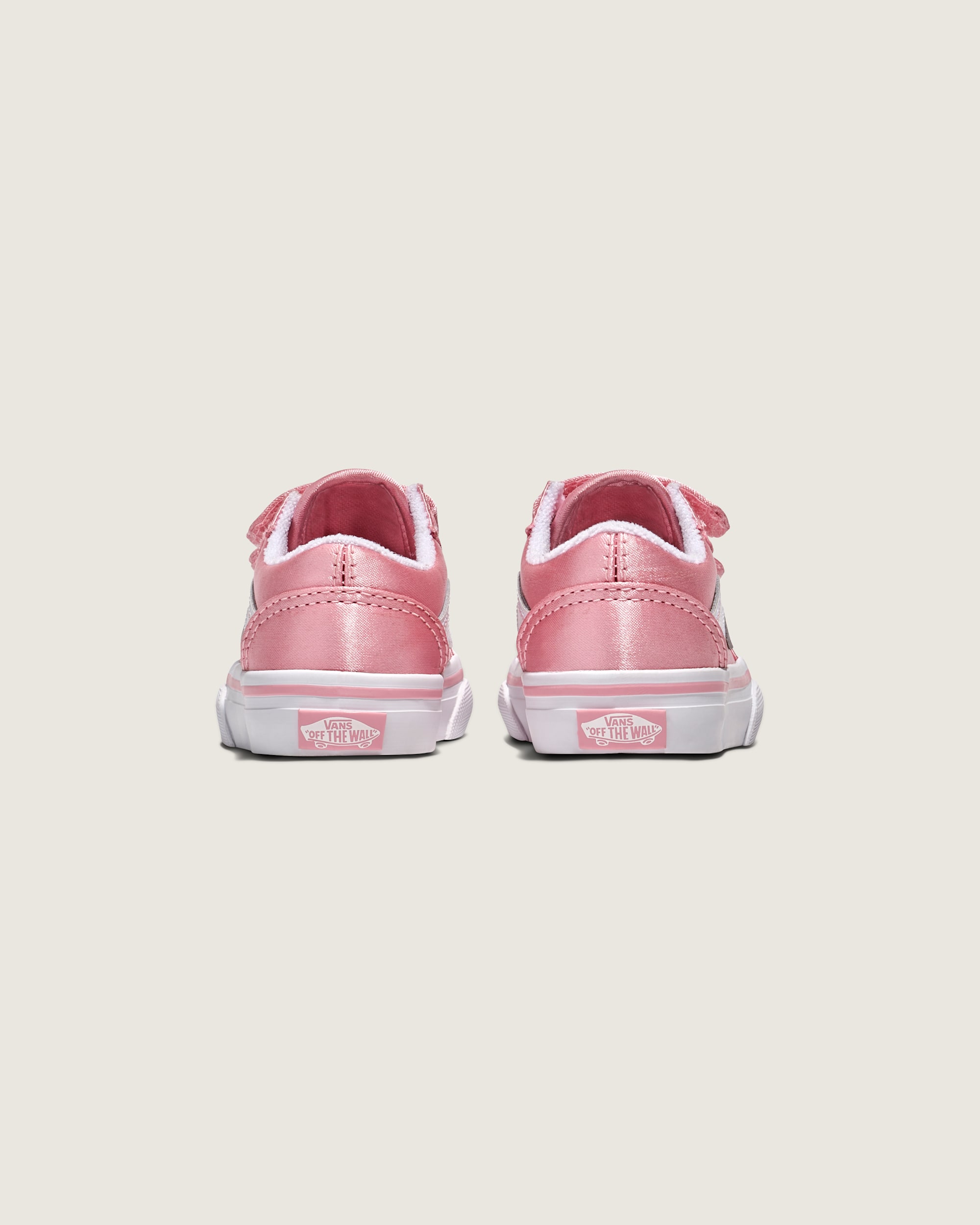 Toddler Old Skool V Satin Shoe VANS Pink ALT3