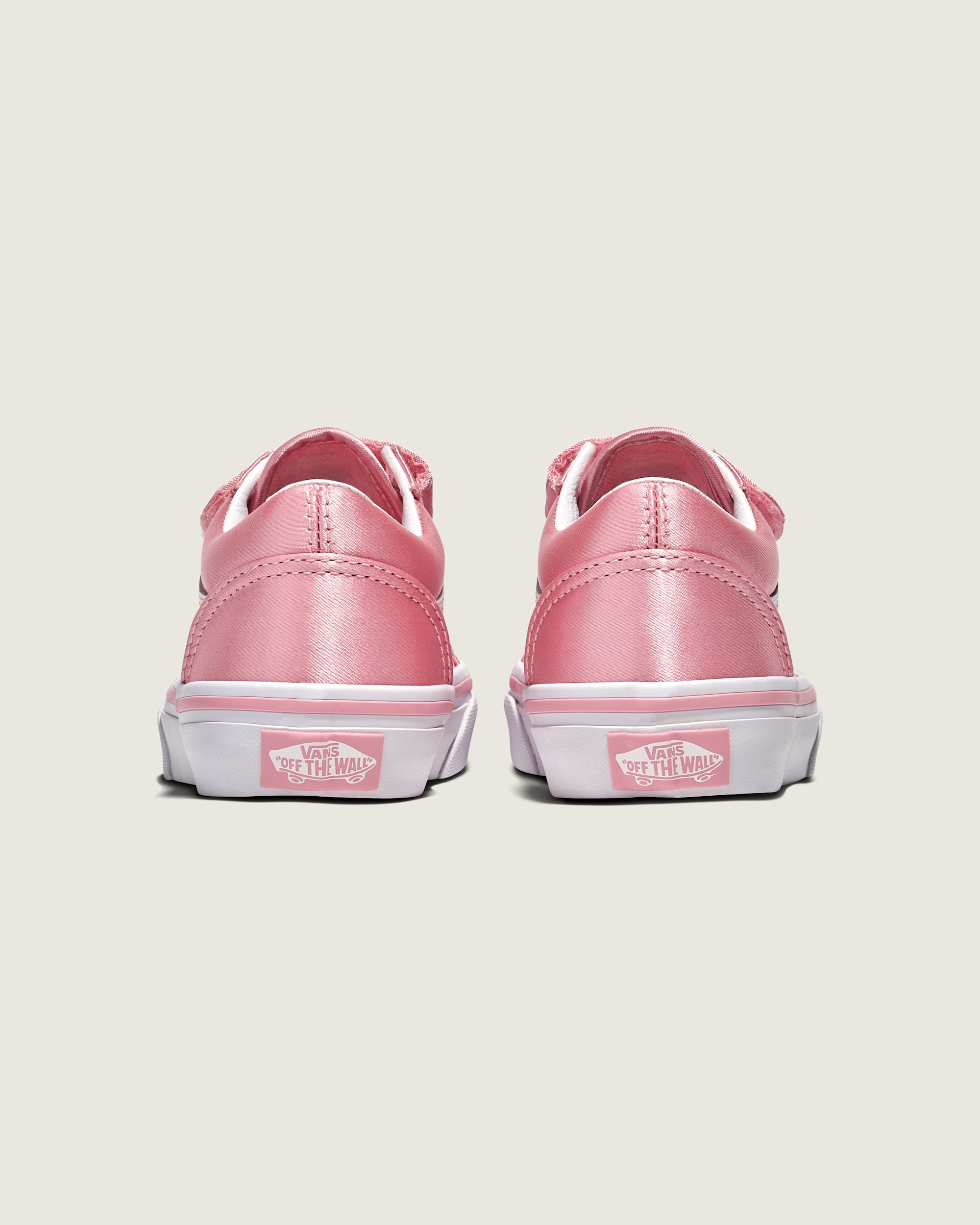 Chaussure Old Skool V en satin pour enfants petits VANS Rose ALT3