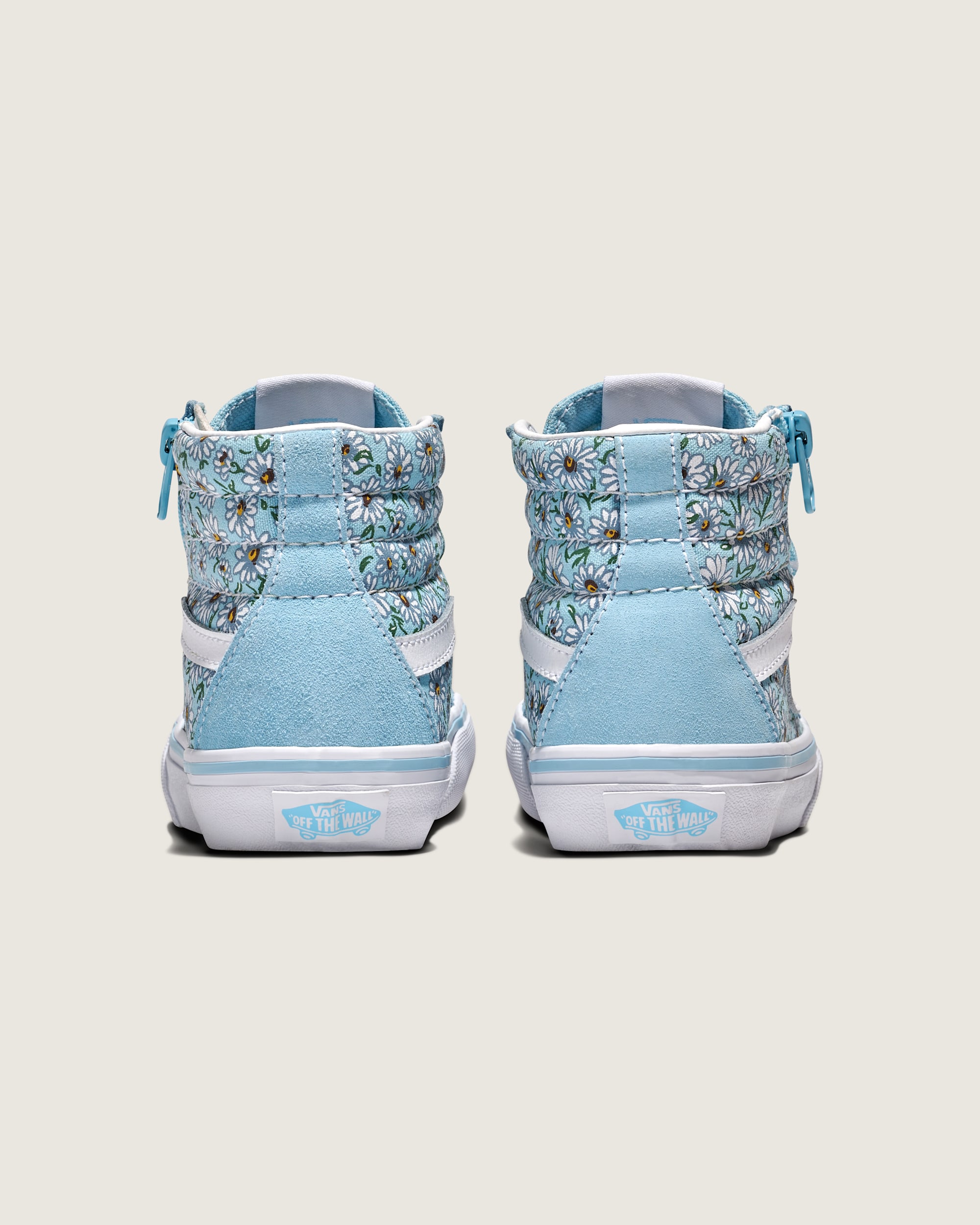 Little Kids Sk8Hi Reissue Side Zip Daisies Shoe VANS Blue  White ALT3