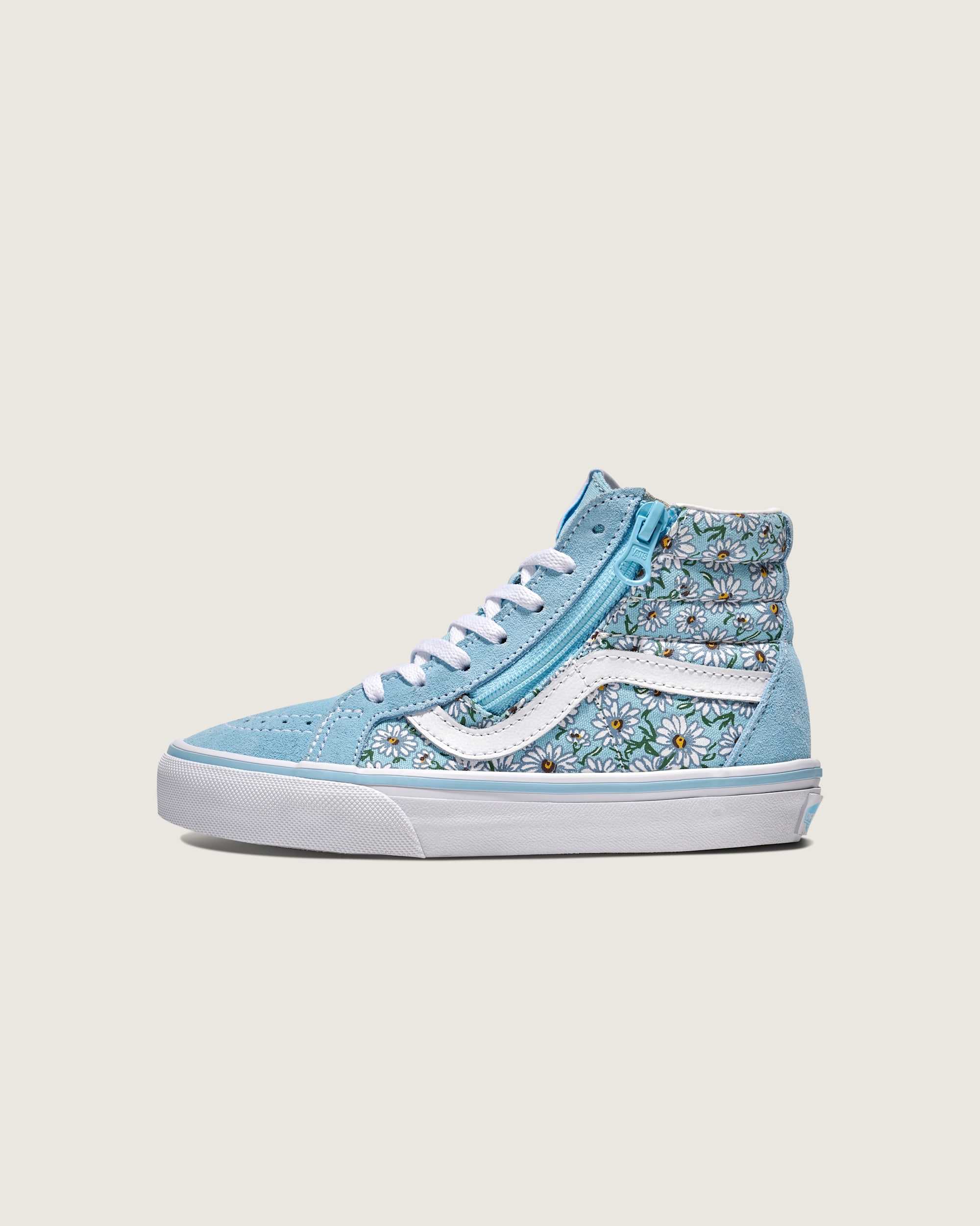 Little Kids Sk8Hi Reissue Side Zip Daisies Shoe VANS Blue  White HERO