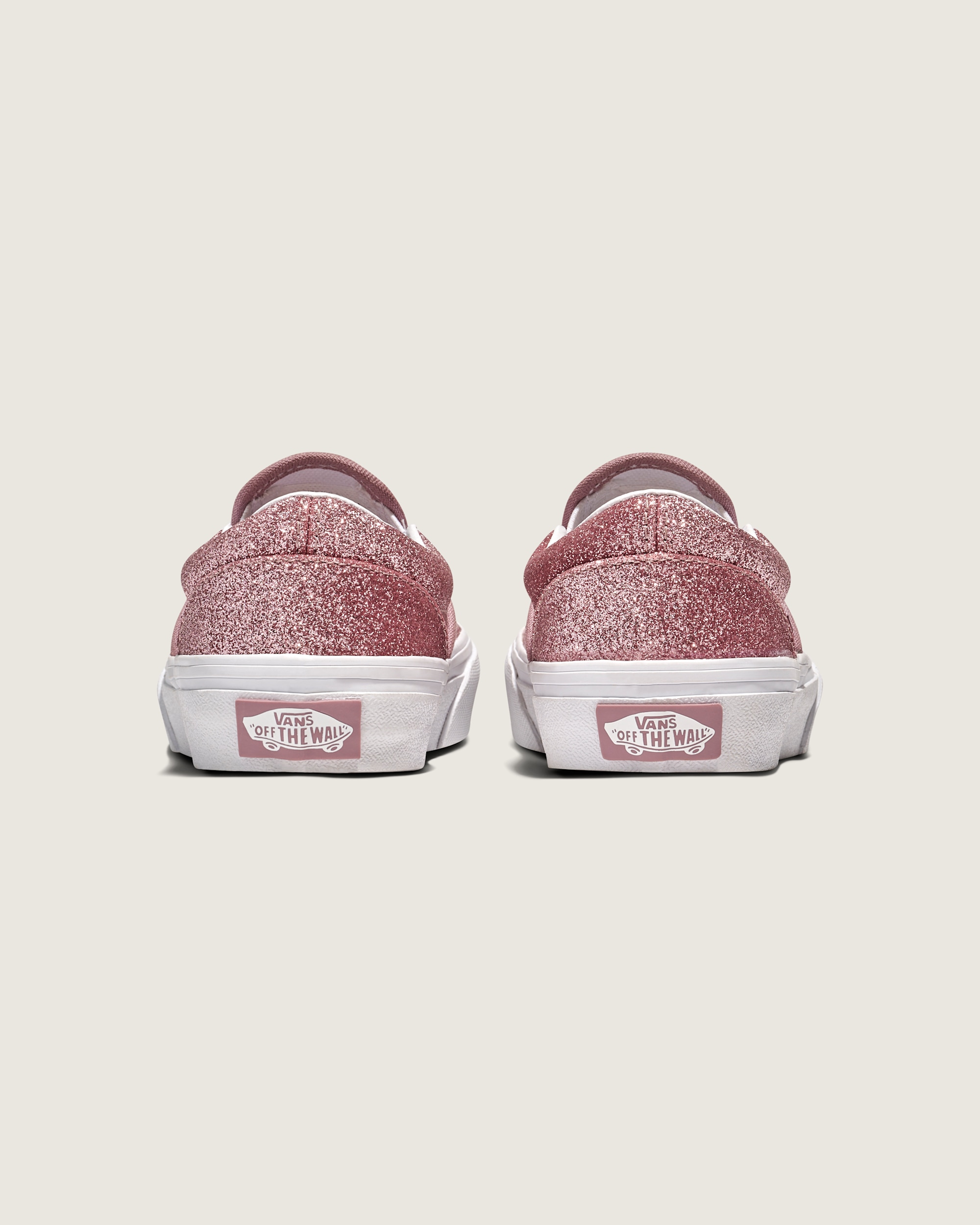 Little Kids Classic SlipOn Shoe VANS Glitter Rose Gold Pink ALT3