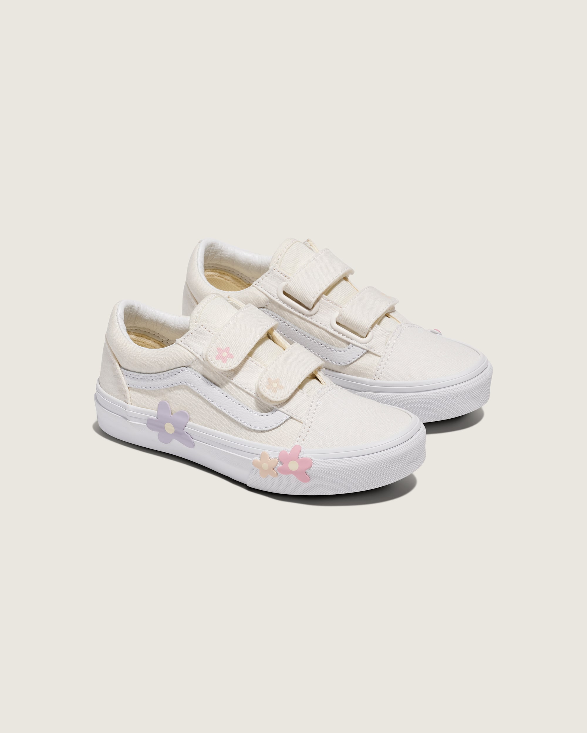Little Kids Old Skool V Shoe VANS Marshmallow White ALT1