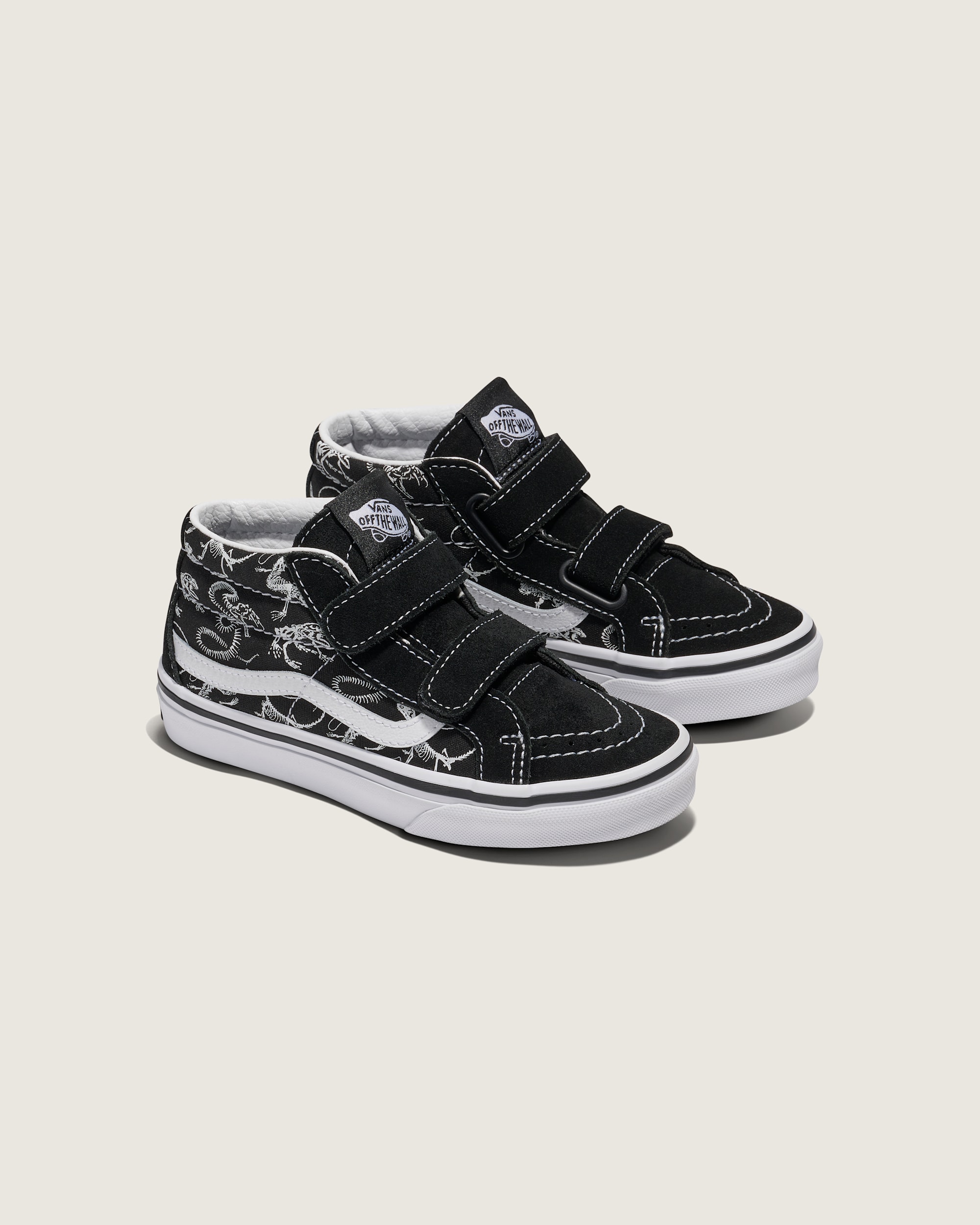 Little Kids Sk8Mid Reissue V Skeleton Shoe VANS Black ALT1