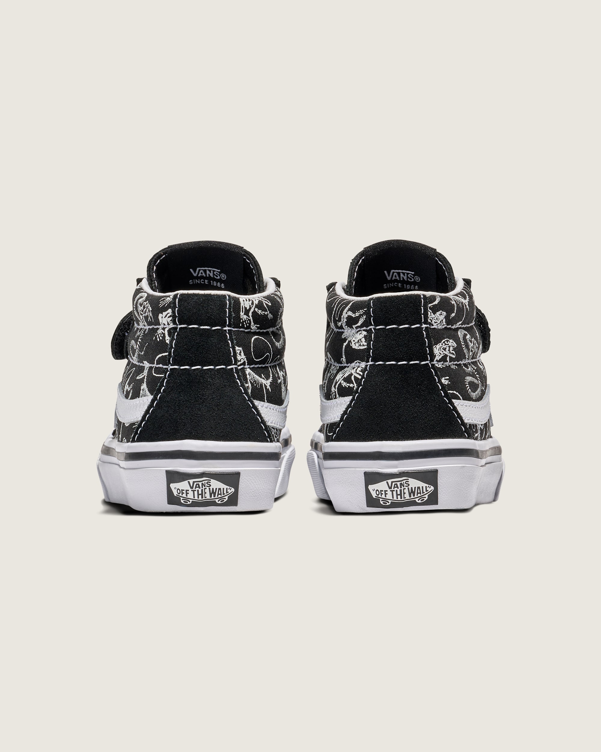 Little Kids Sk8Mid Reissue V Skeleton Shoe VANS Black ALT3