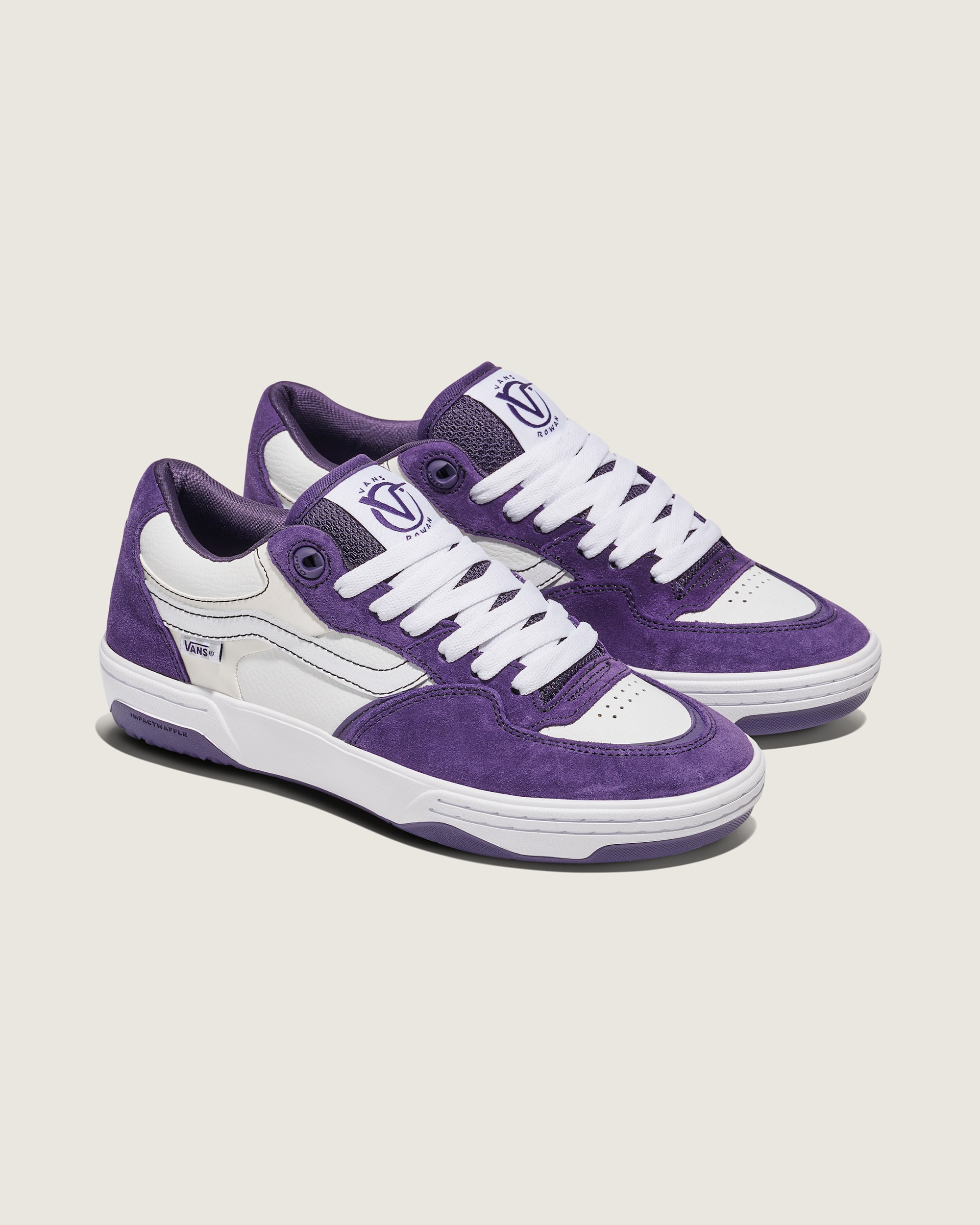 Skate Rowan 20 Shoe VANS Purple  White ALT1