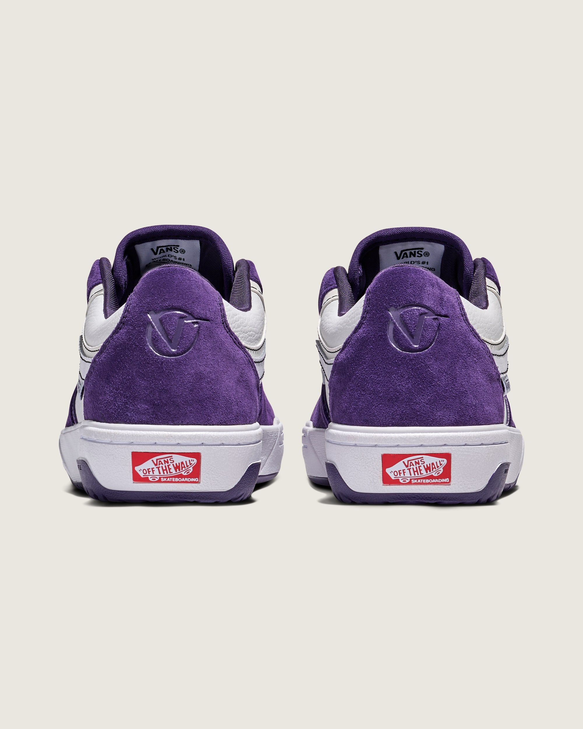 Skate Rowan 20 Shoe VANS Purple  White ALT3