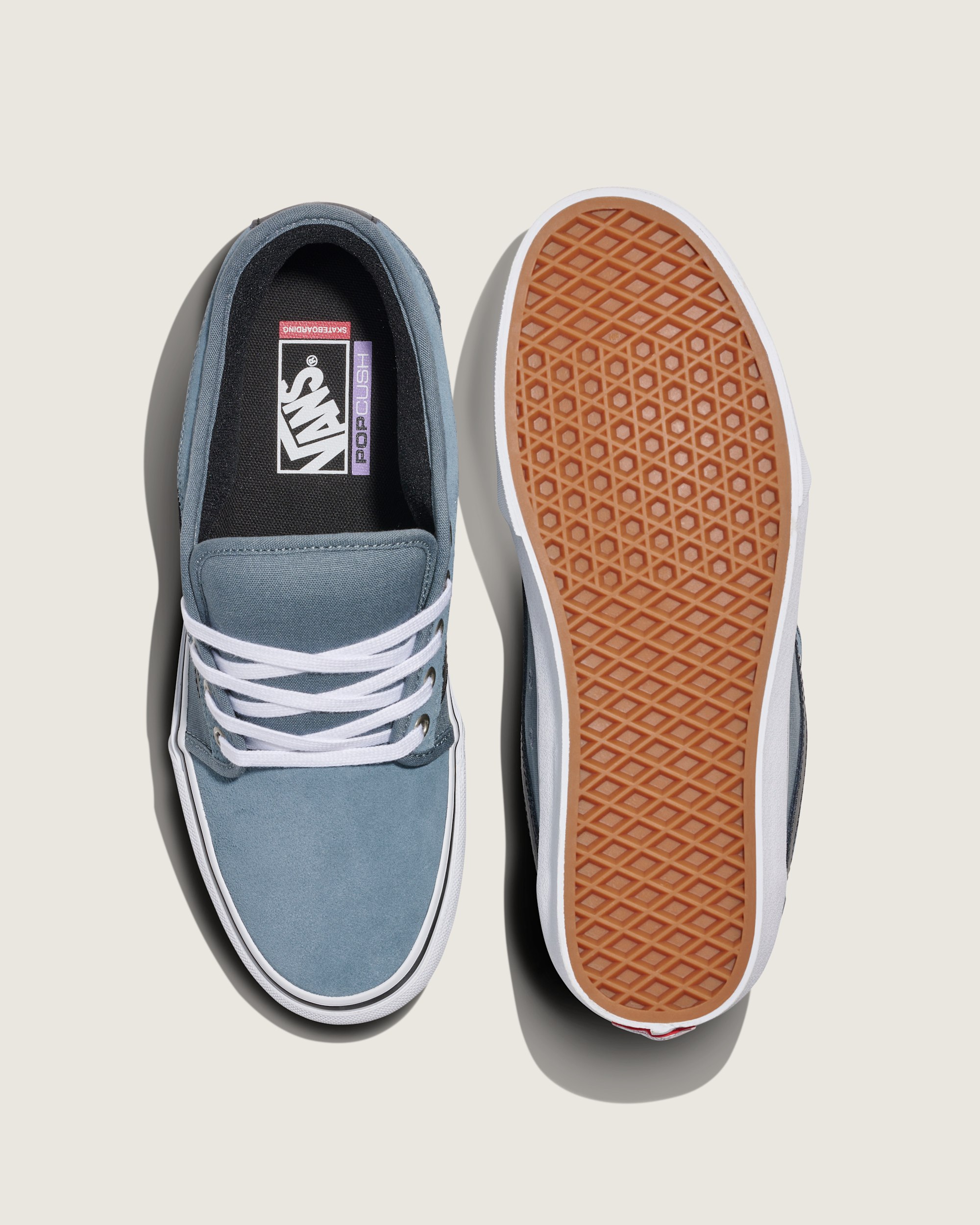 Skate Chukka Low Sidestripe Shoe VANS Slate Blue  Navy ALT2
