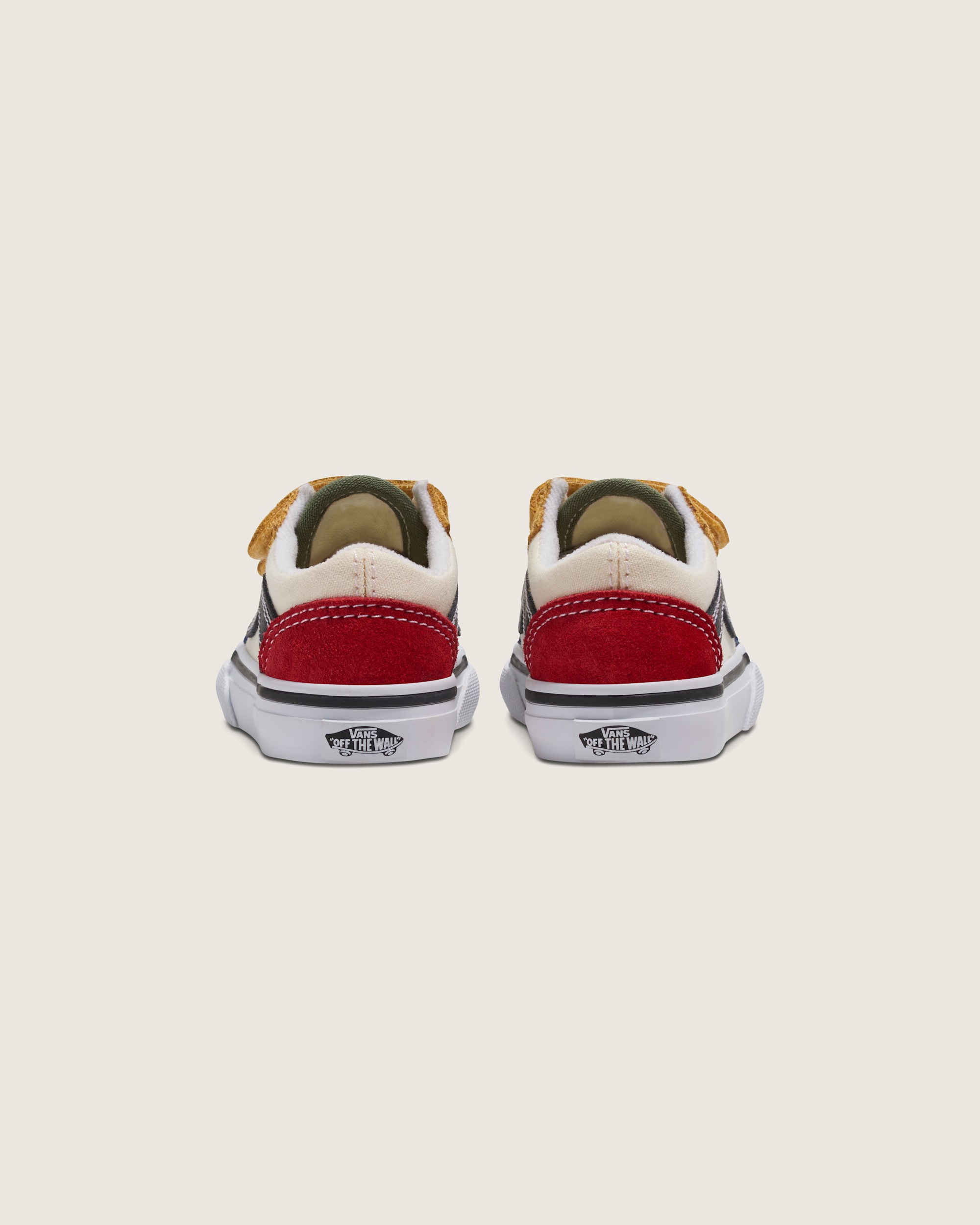 Toddler Old Skool V Shoe VANS Red  Blue ALT3