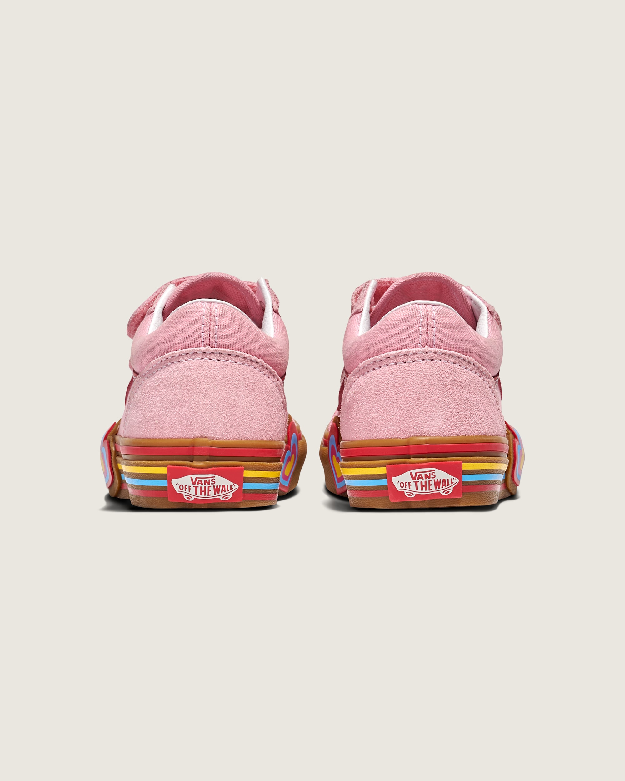 Little Kids Old Skool V Shoe VANS Gum Pink ALT3