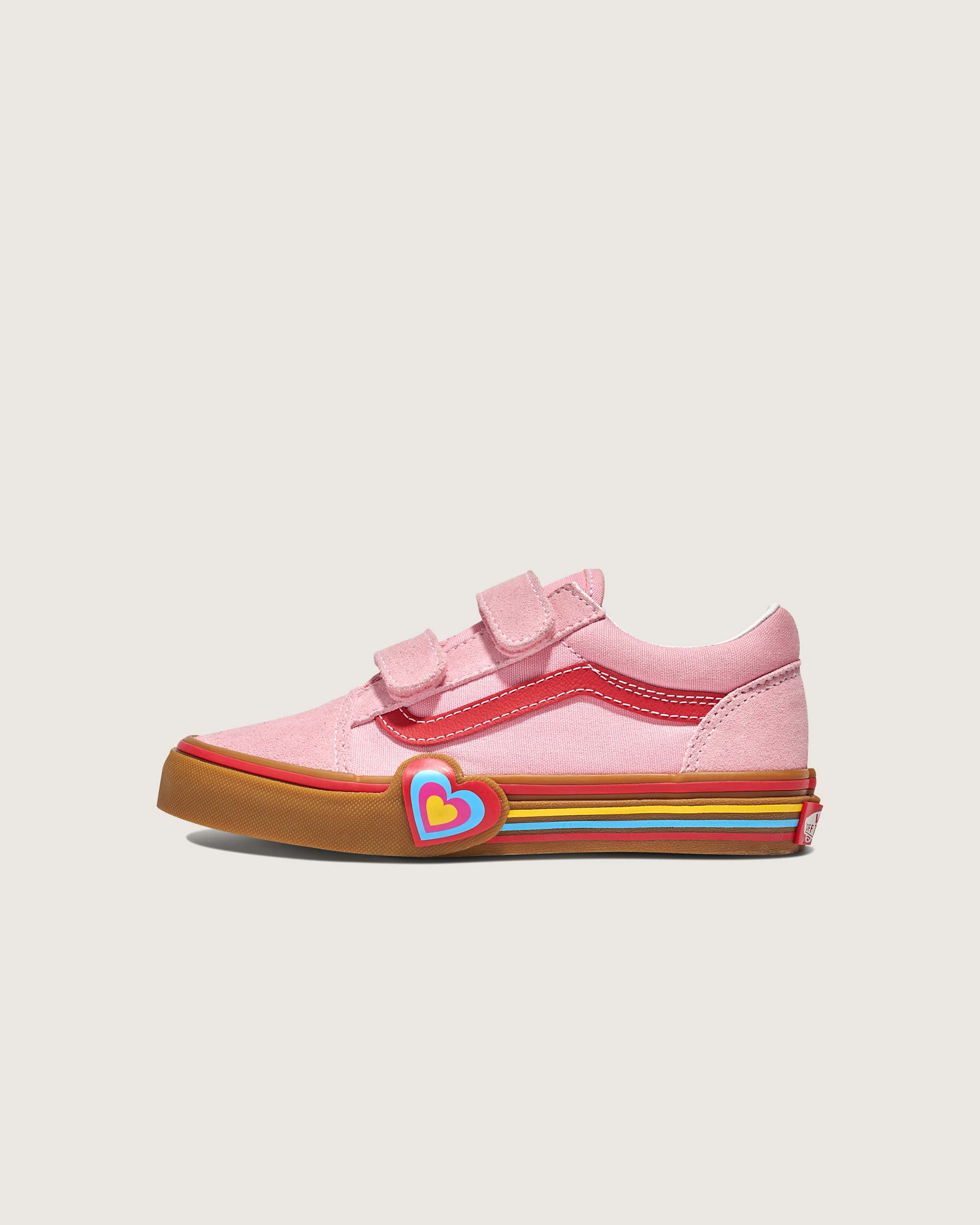 Little Kids Old Skool V Shoe VANS Gum Pink HERO
