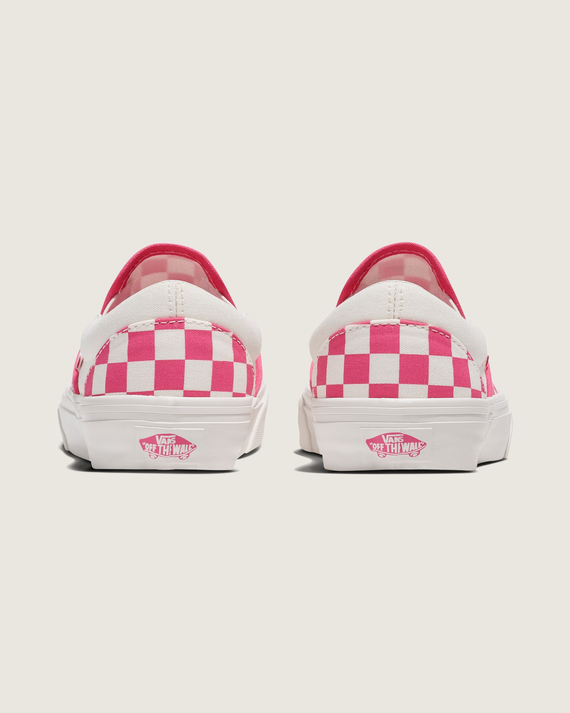 Classic SlipOn Checkerboard Shoe VANS Honeysuckle Pink  White ALT3