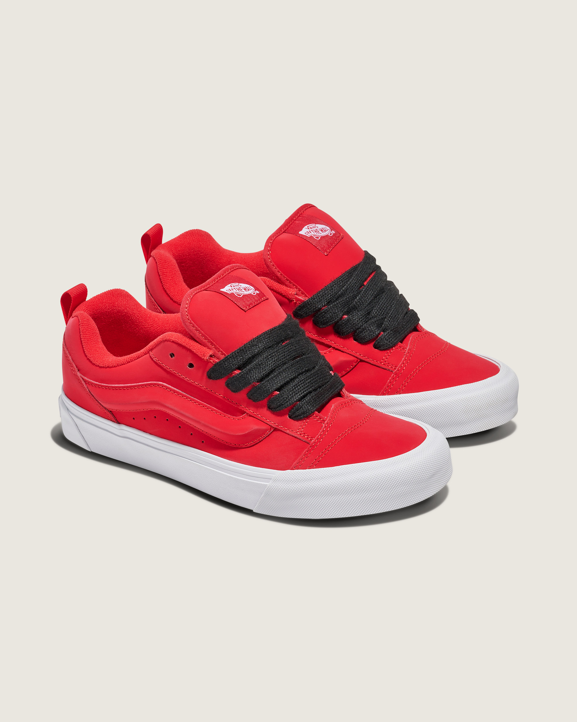 Knu Skool Shoe VANS Red ALT1