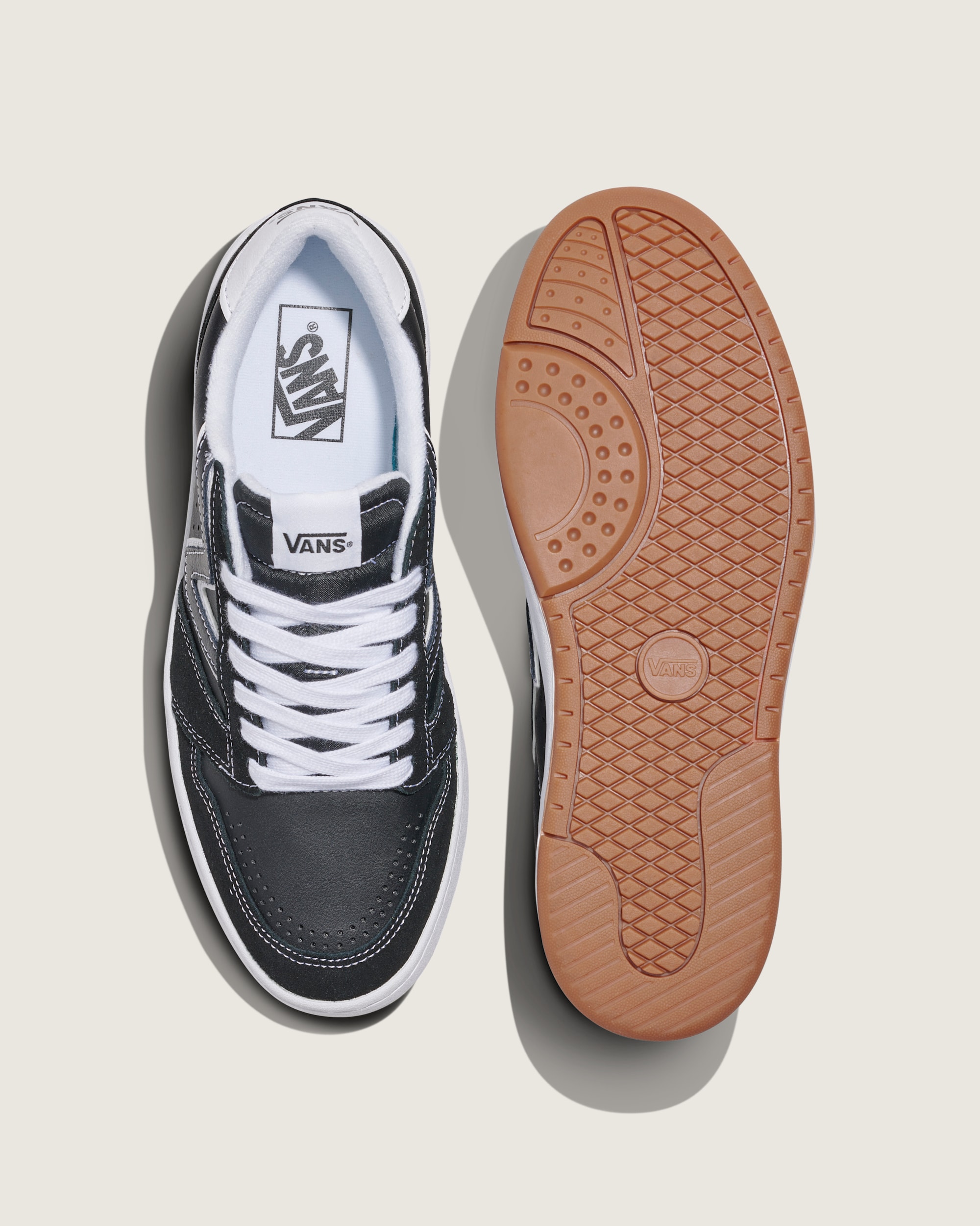 Lowland 2.0 Shoe in Black / White | Vans