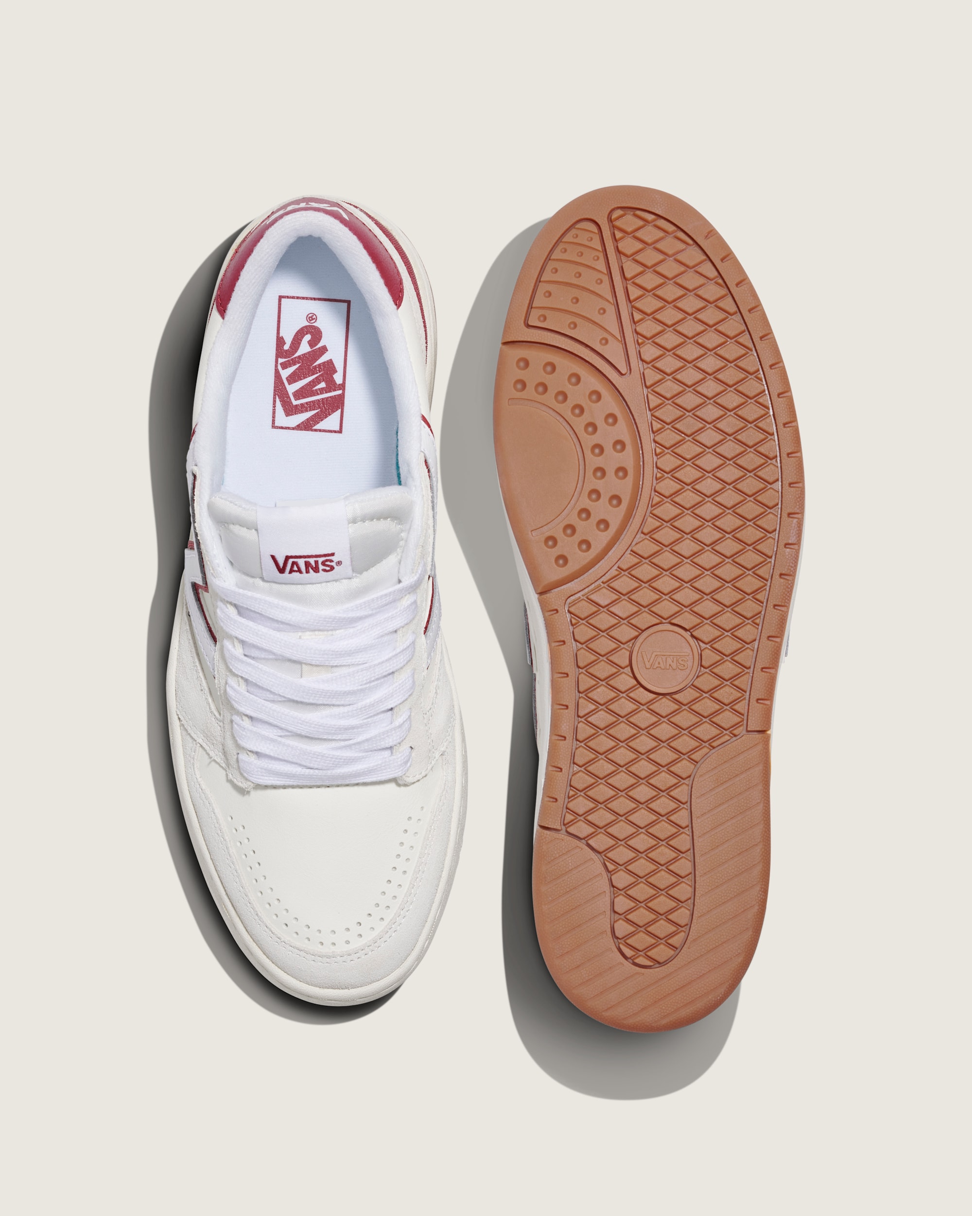 Lowland 20 Shoe VANS White  Red ALT2