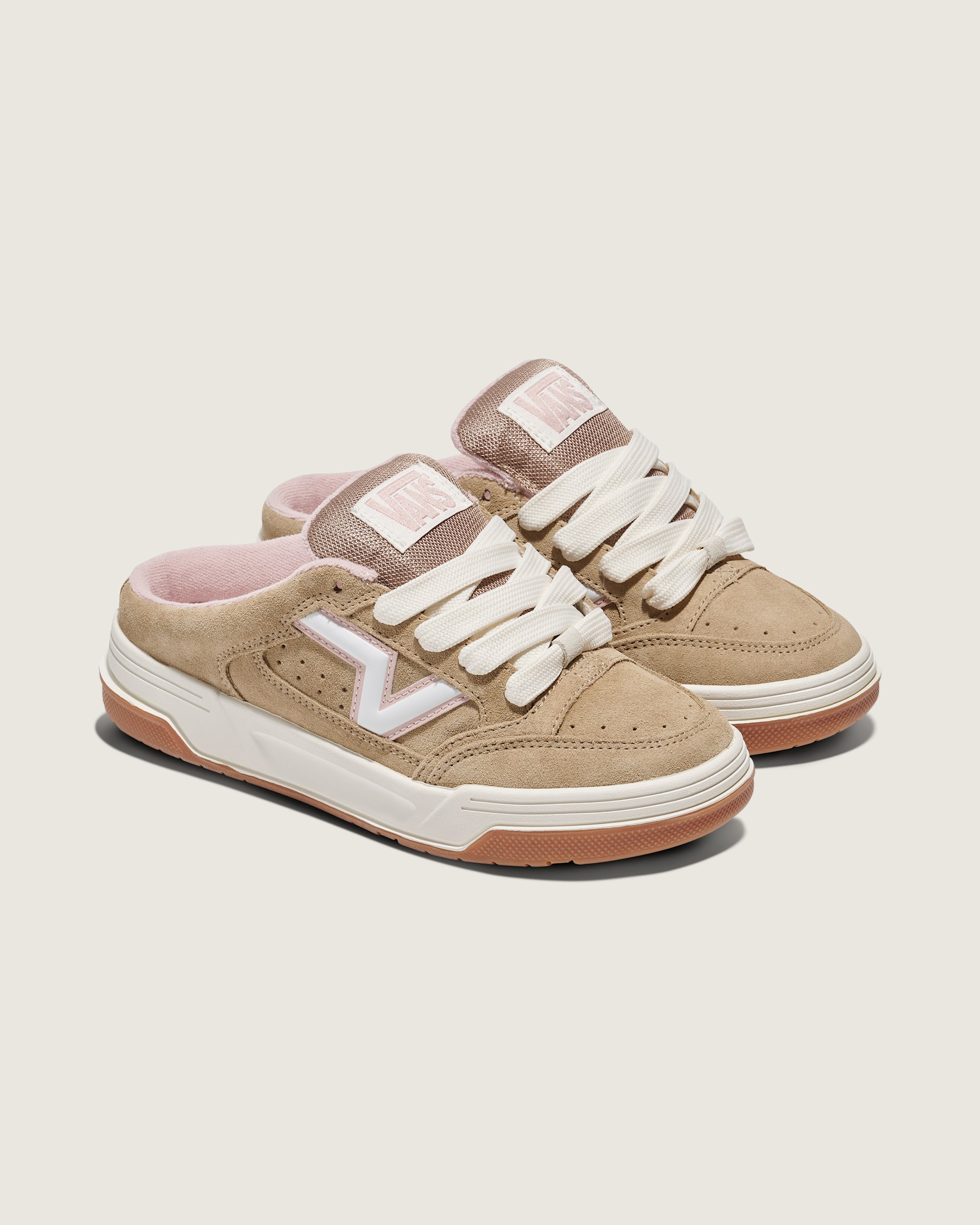 Upland Mule Shoe VANS Khaki Brown  Pink ALT1