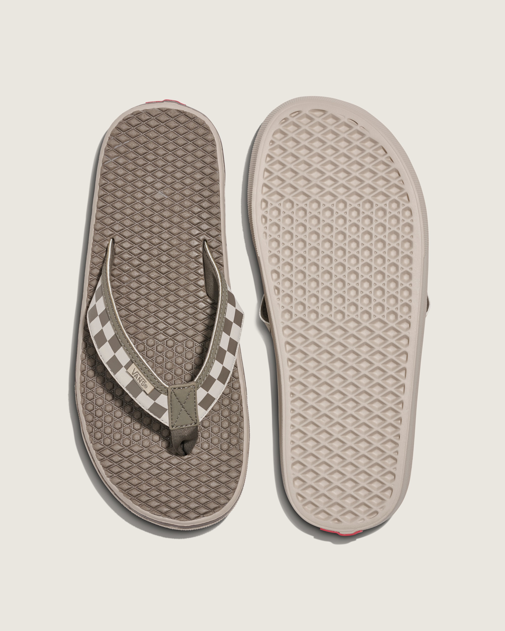 La Costa Checkerboard Lite Sandal VANS Bungee Cord Brown ALT2