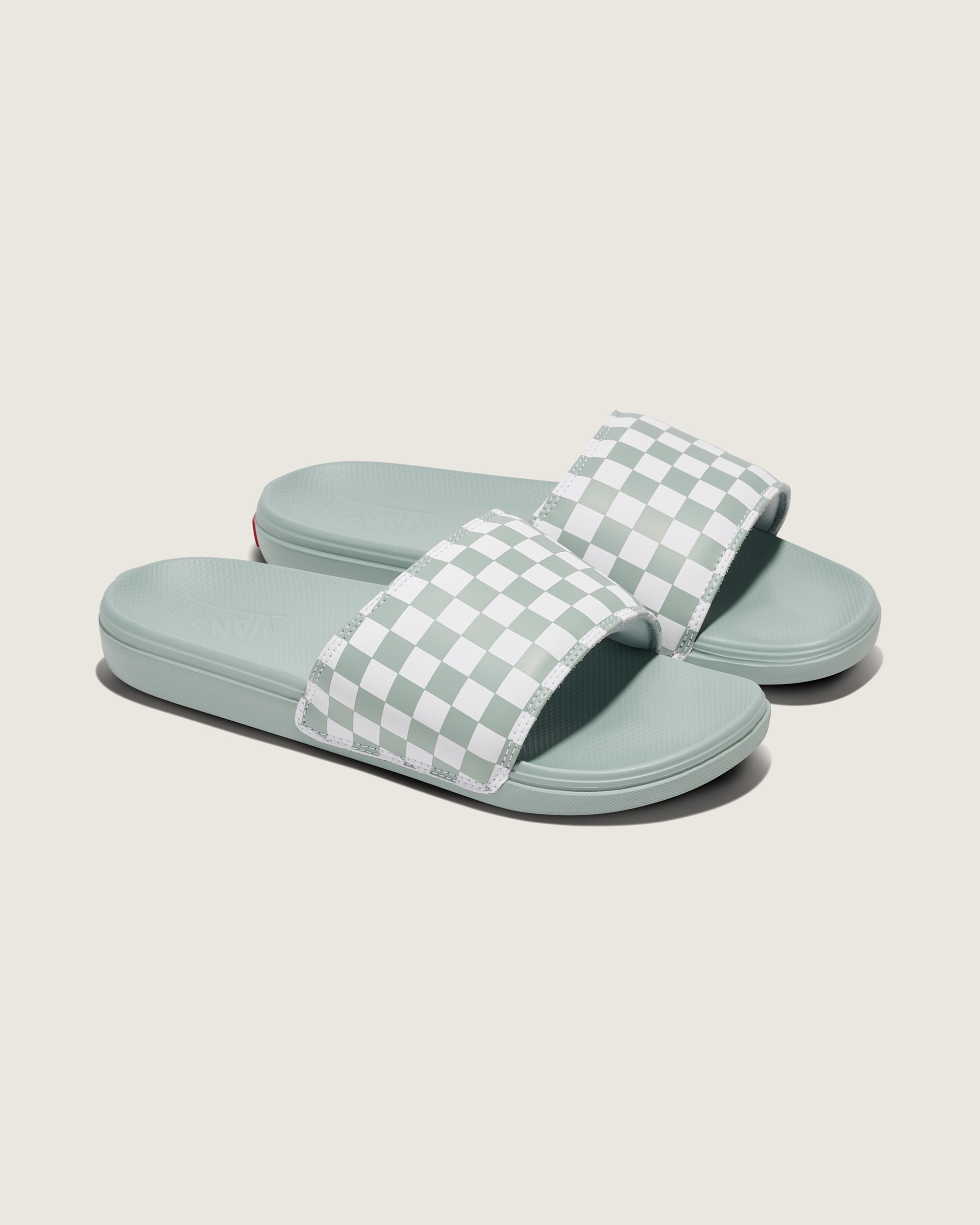 La Costa Checkerboard SlideOn Sandal VANS Iceberg Green  White ALT1