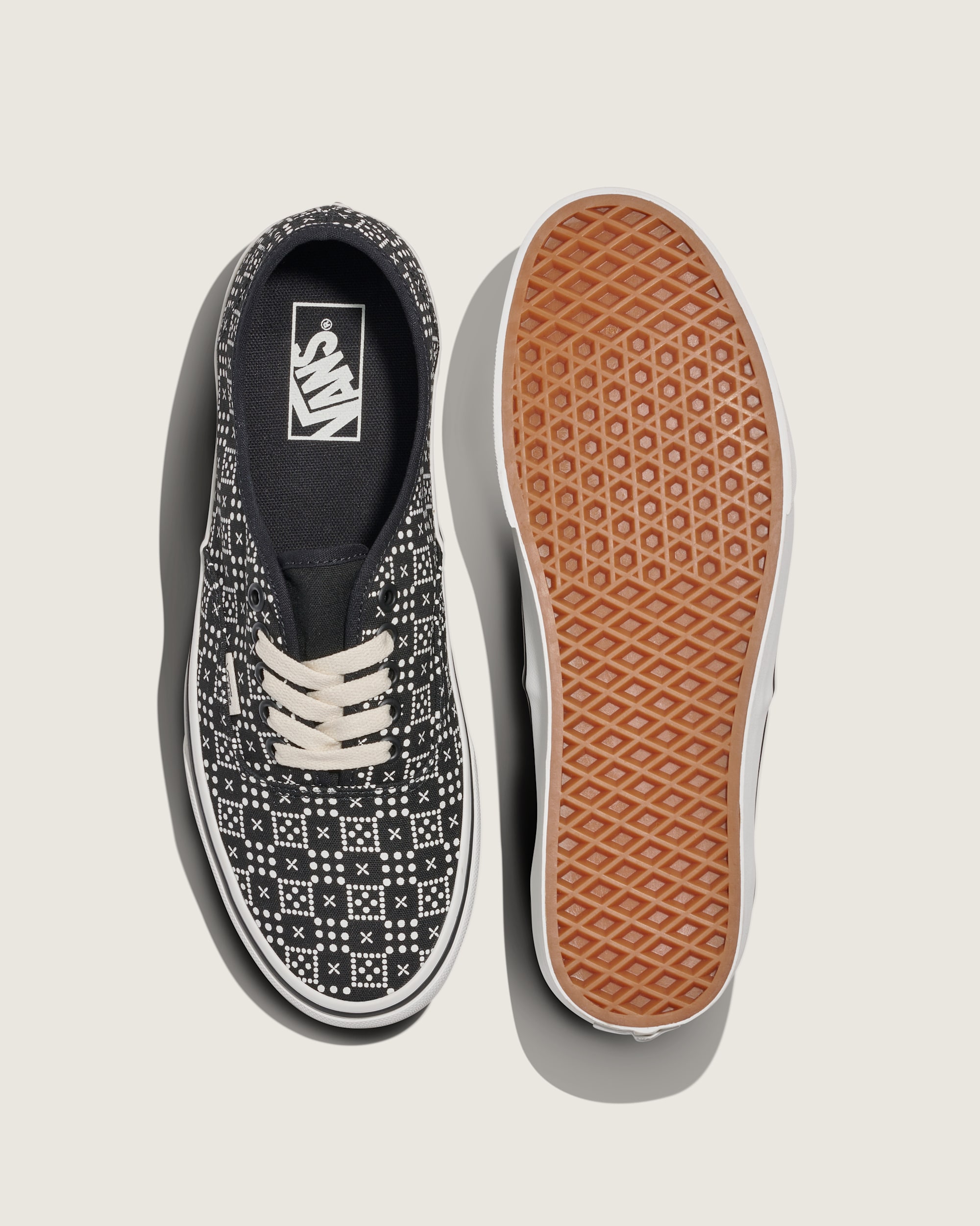 Chaussure Authentic VANS Noir  Pois Checker ALT2