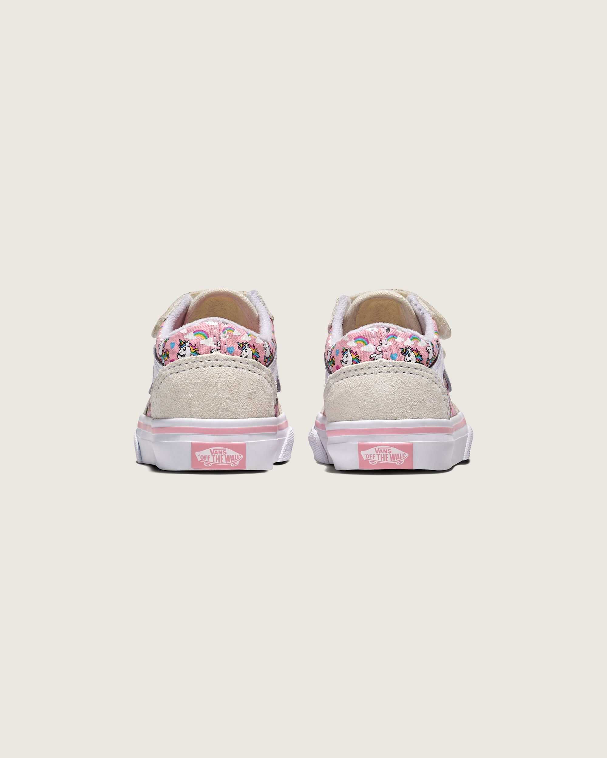 Toddler Old Skool V Unicorn Shoe en Unicorn White / Pink | Vans CA