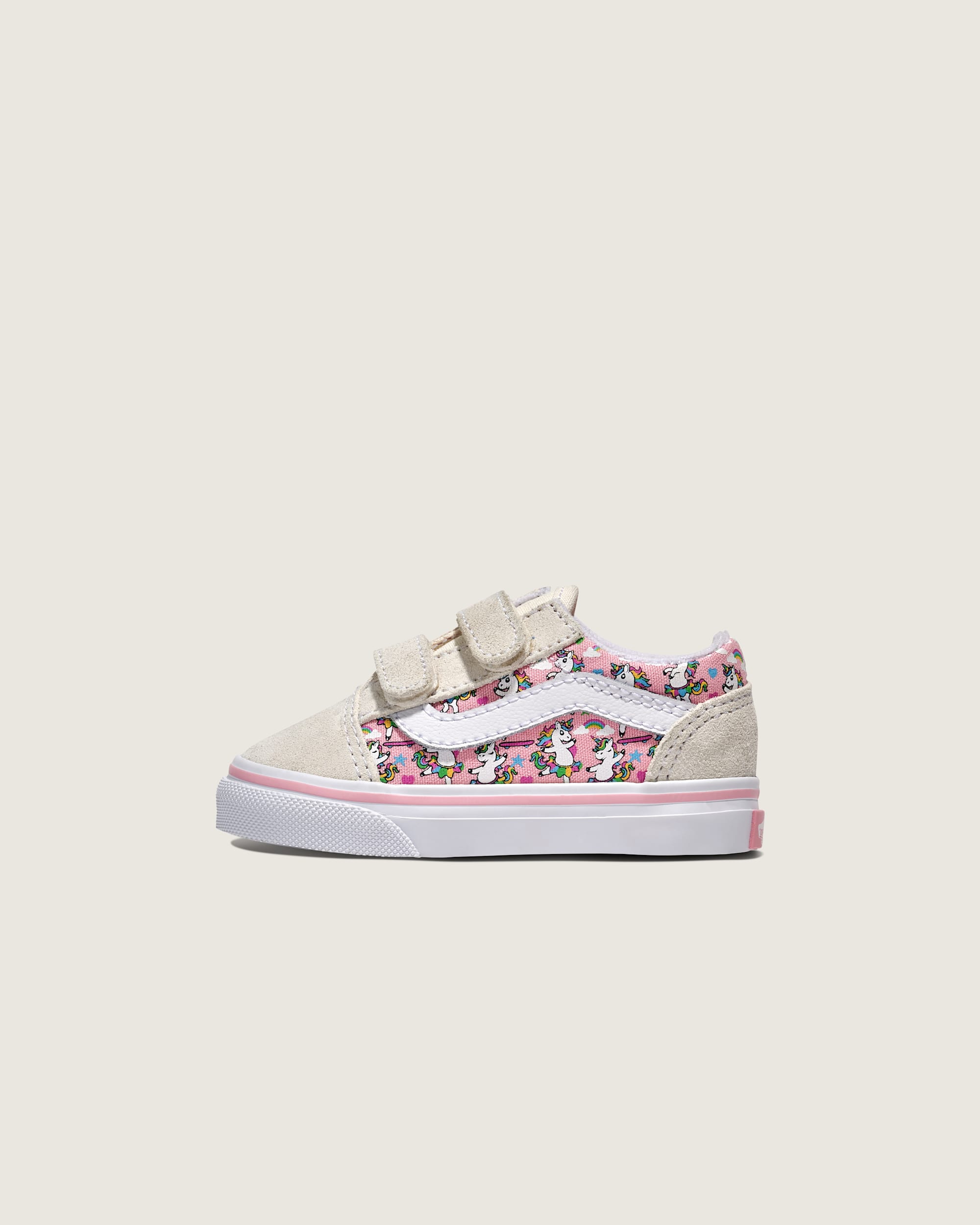 Toddler Old Skool V Unicorn Shoe en Unicorn White / Pink | Vans CA