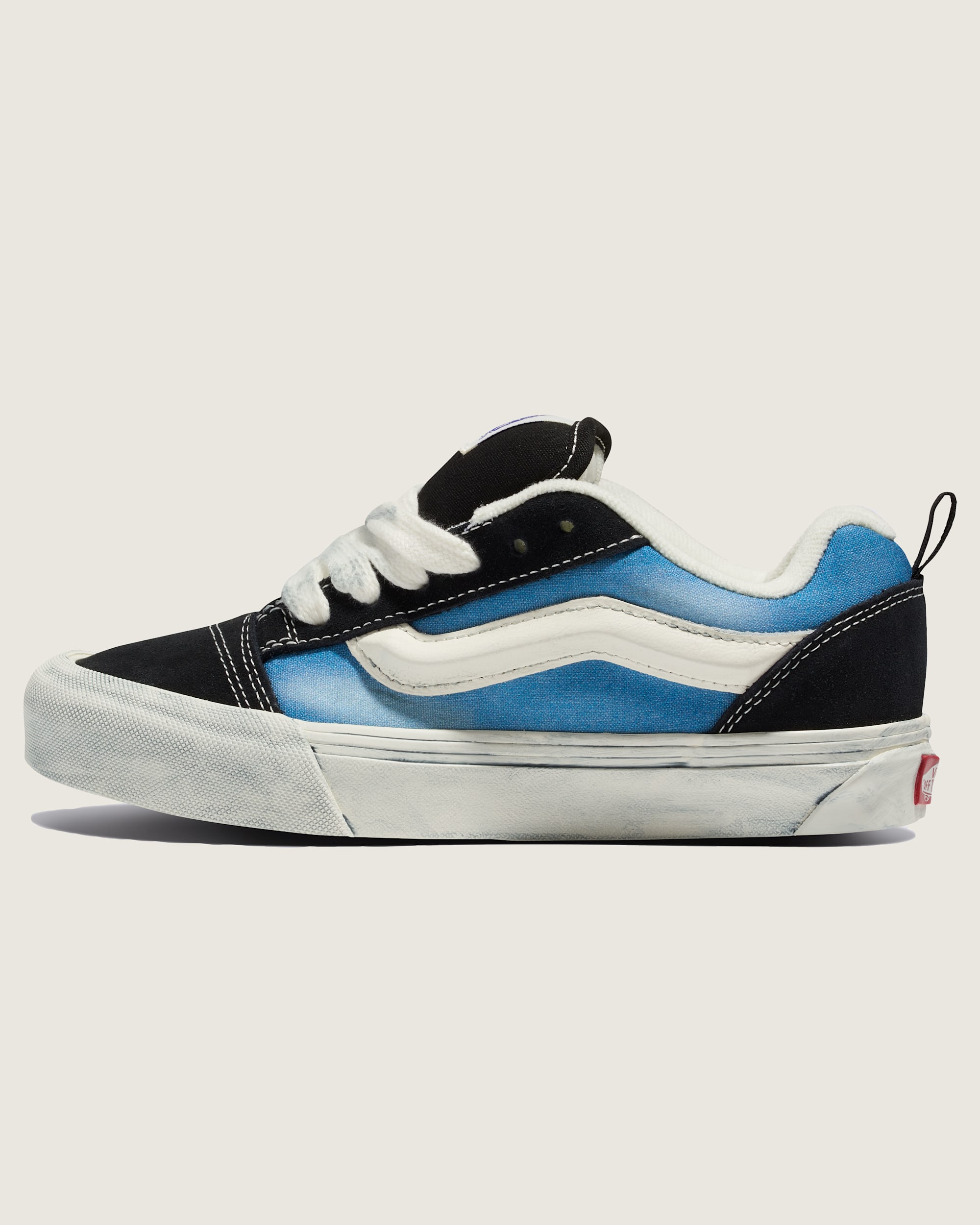 Knu Skool Shoe VANS Wave Washed Blue  Black HERO